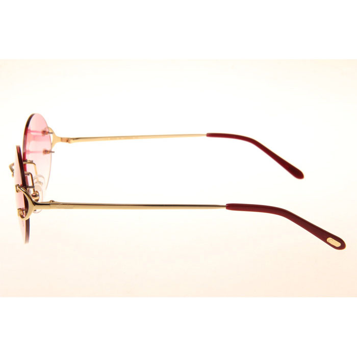 Cartier CT 4193832 Sunglasses In Gold Gradient Pink - FashionPlug