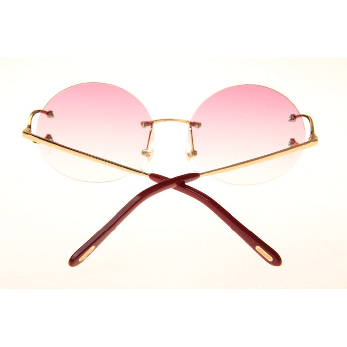 Cartier CT 4193832 Sunglasses In Gold Gradient Pink - FashionPlug