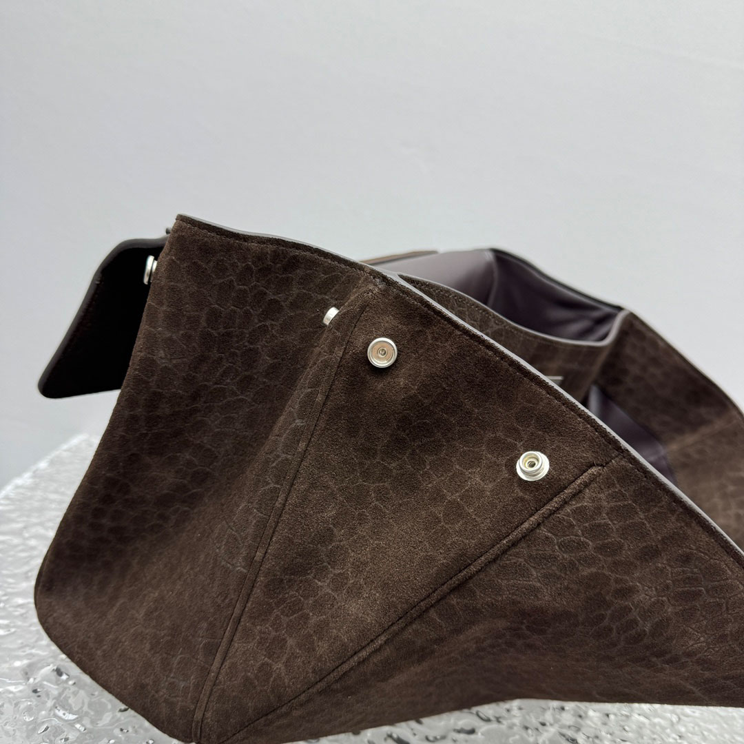 Balenciaga Rodeo Handbag Medium In Dark Brown - FashionPlug