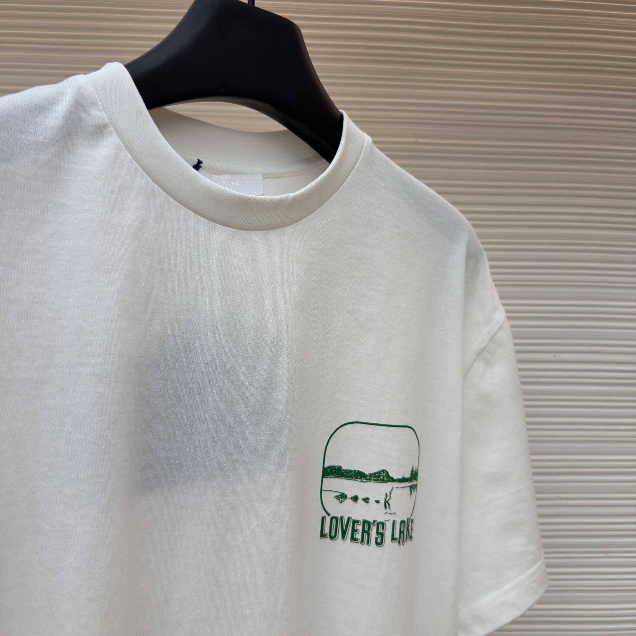 Prada Printed Cotton T-shirt - FashionPlug