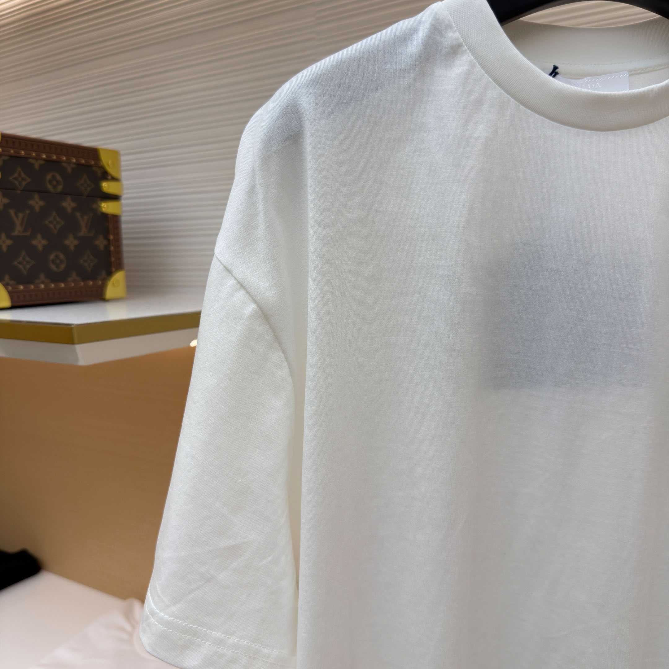 Prada Printed Cotton T-shirt - FashionPlug