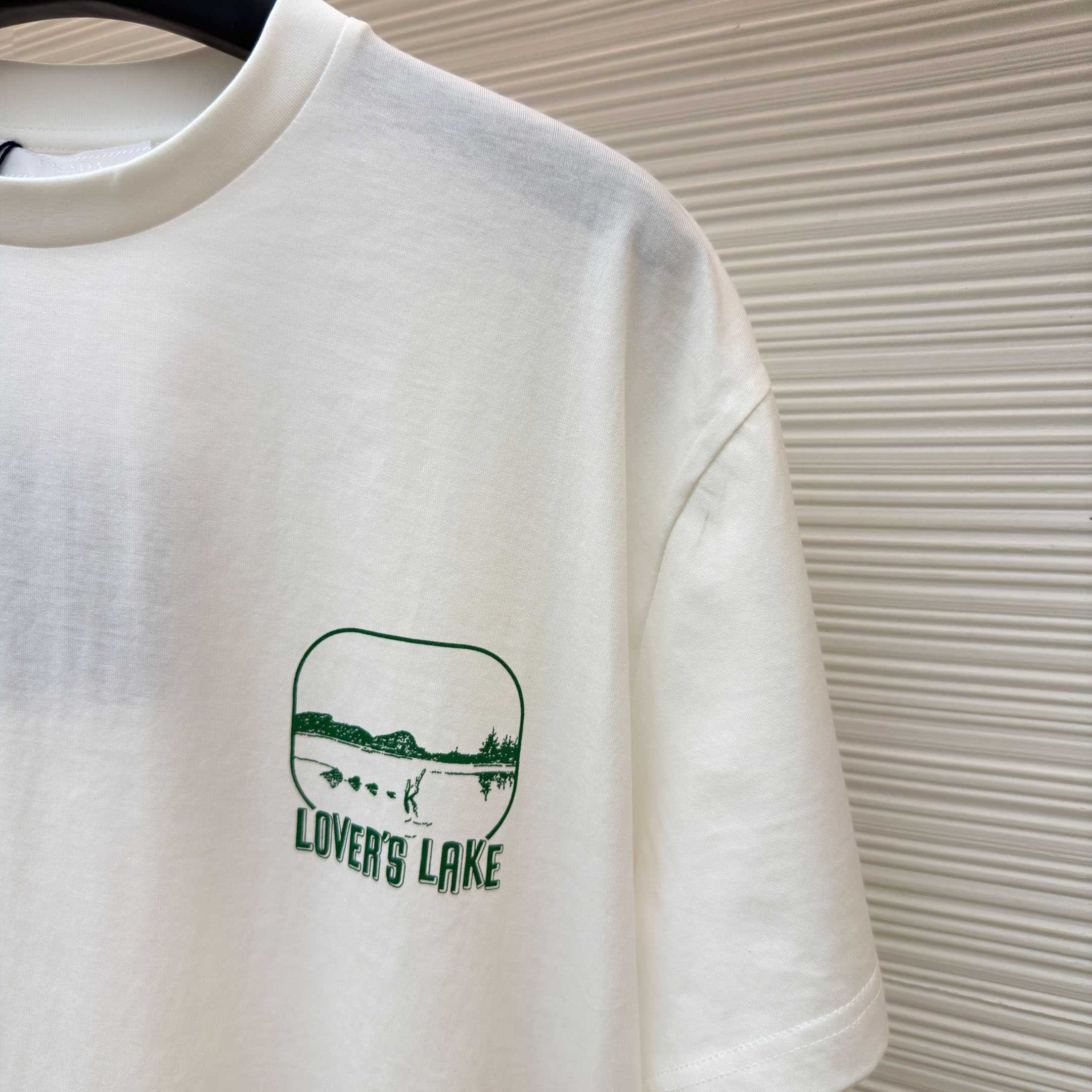 Prada Printed Cotton T-shirt - FashionPlug