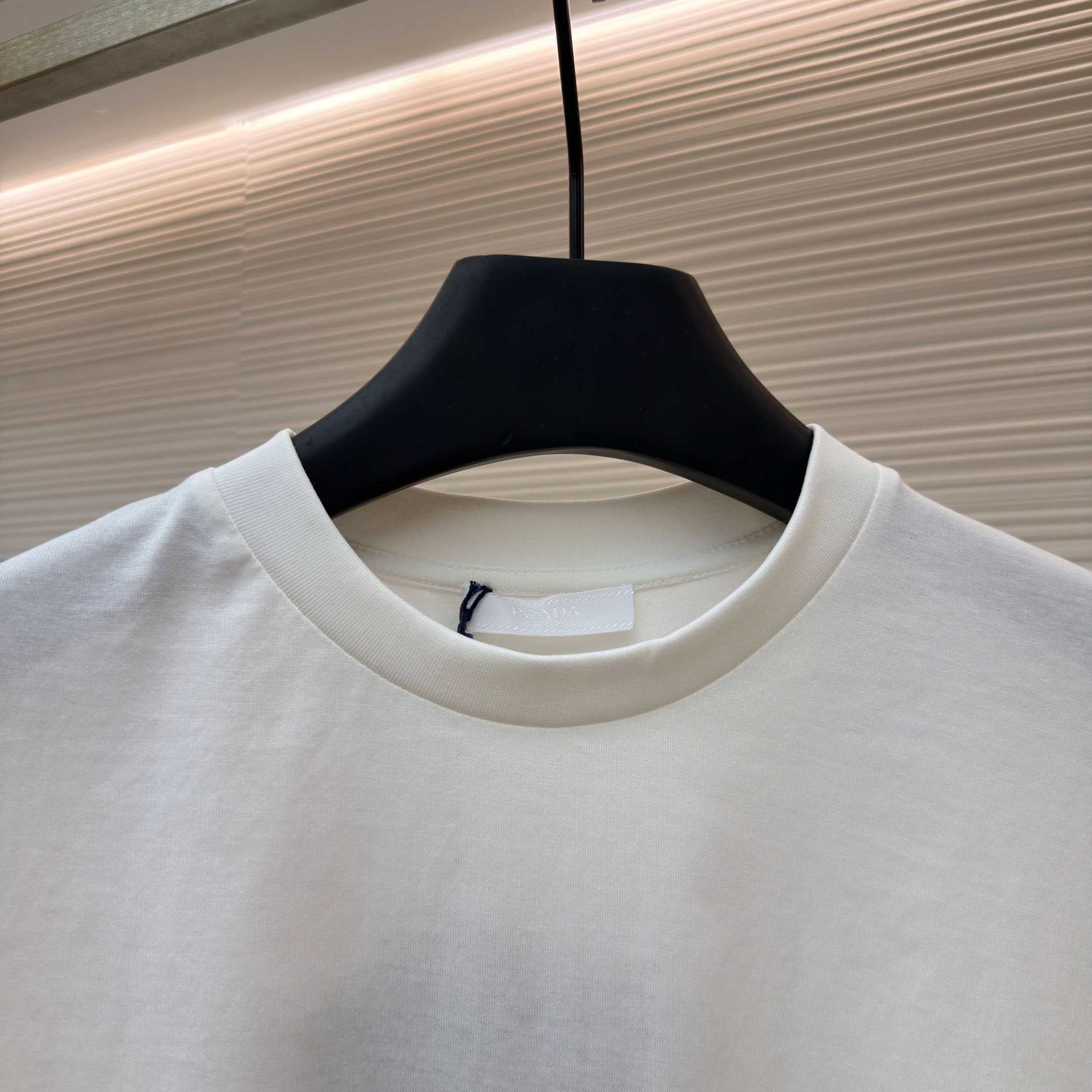 Prada Printed Cotton T-shirt - FashionPlug