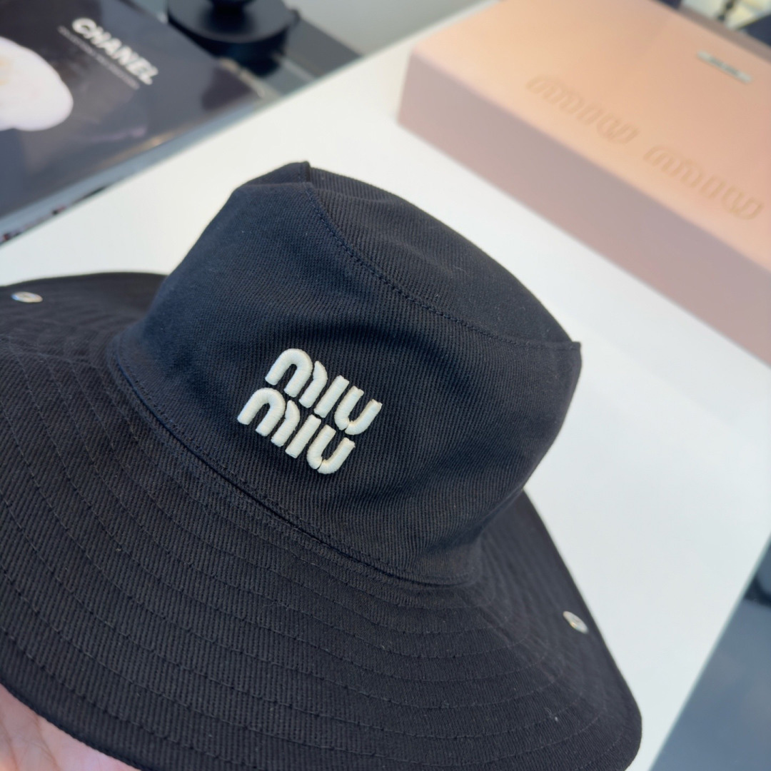 Miu Miu Drill Hat - FashionPlug