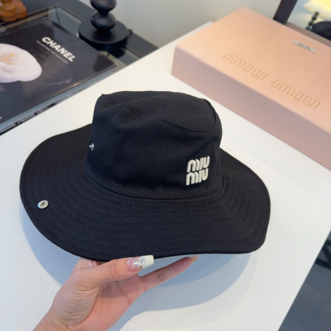 Miu Miu Drill Hat - FashionPlug