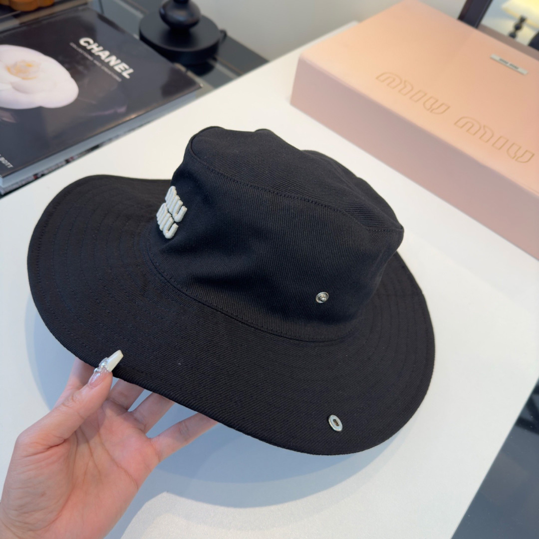 Miu Miu Drill Hat - FashionPlug