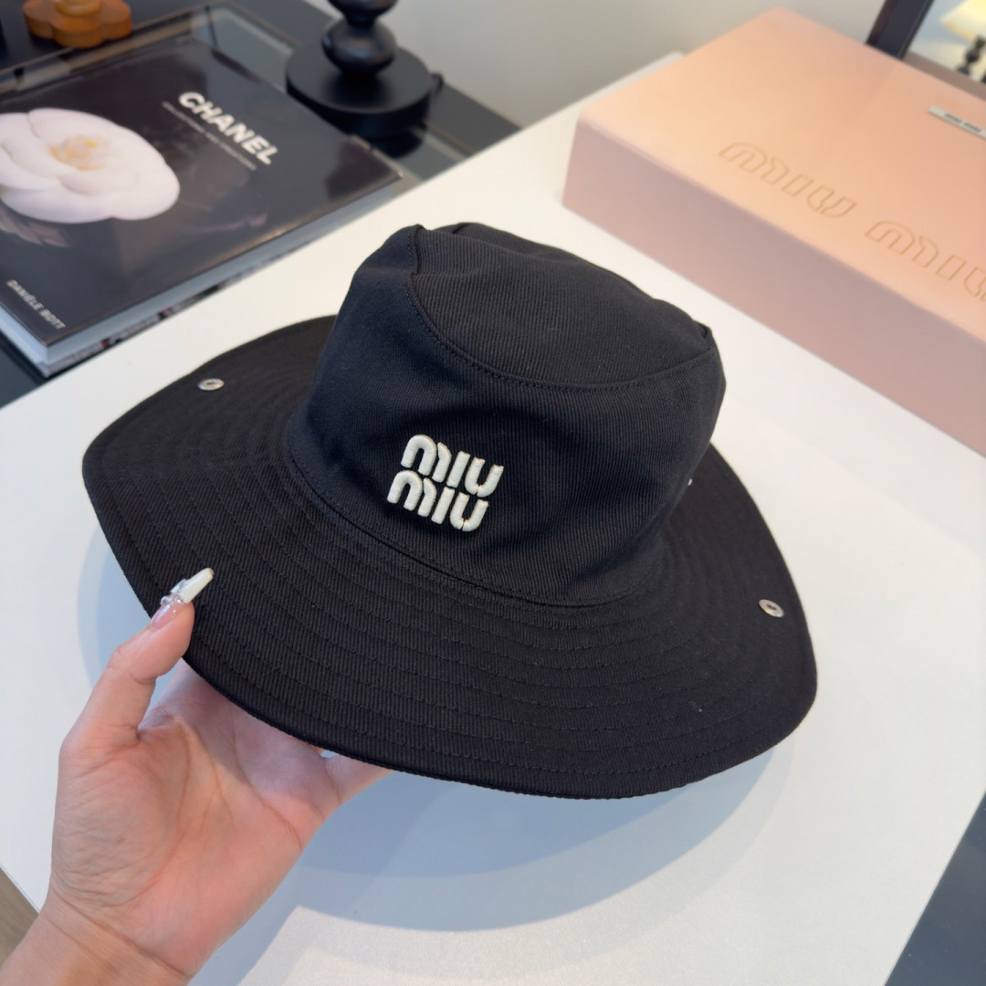 Miu Miu Drill Hat - FashionPlug