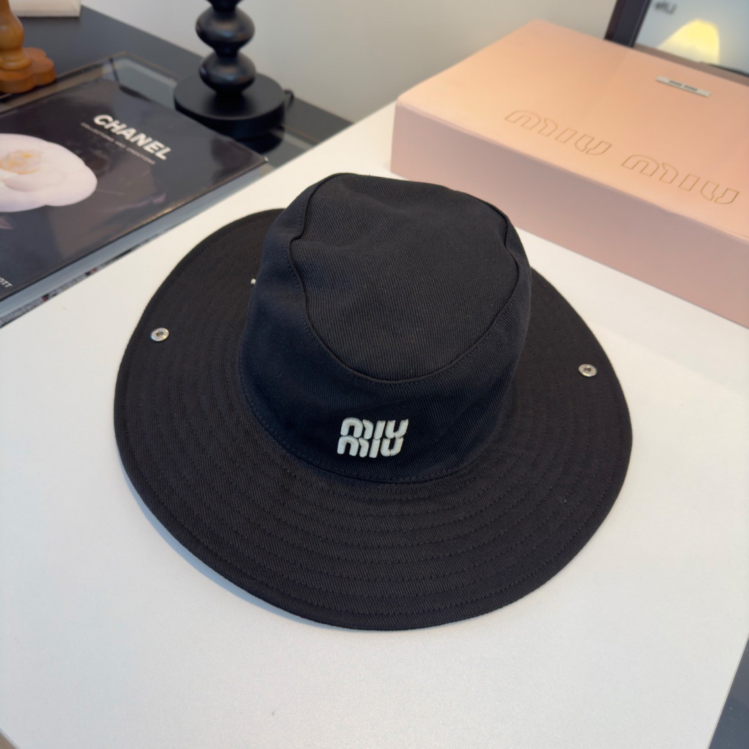 Miu Miu Drill Hat - FashionPlug