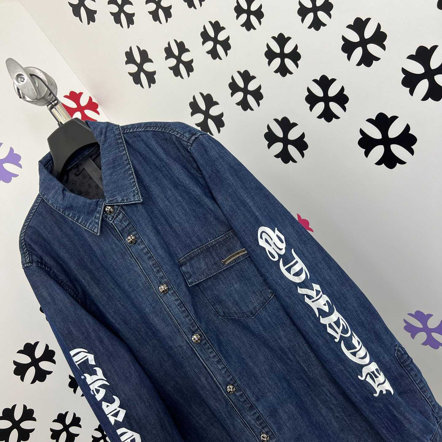 Chrome Hearts Turbo Diesel Workn Padded Shirt Jacket - FashionPlug