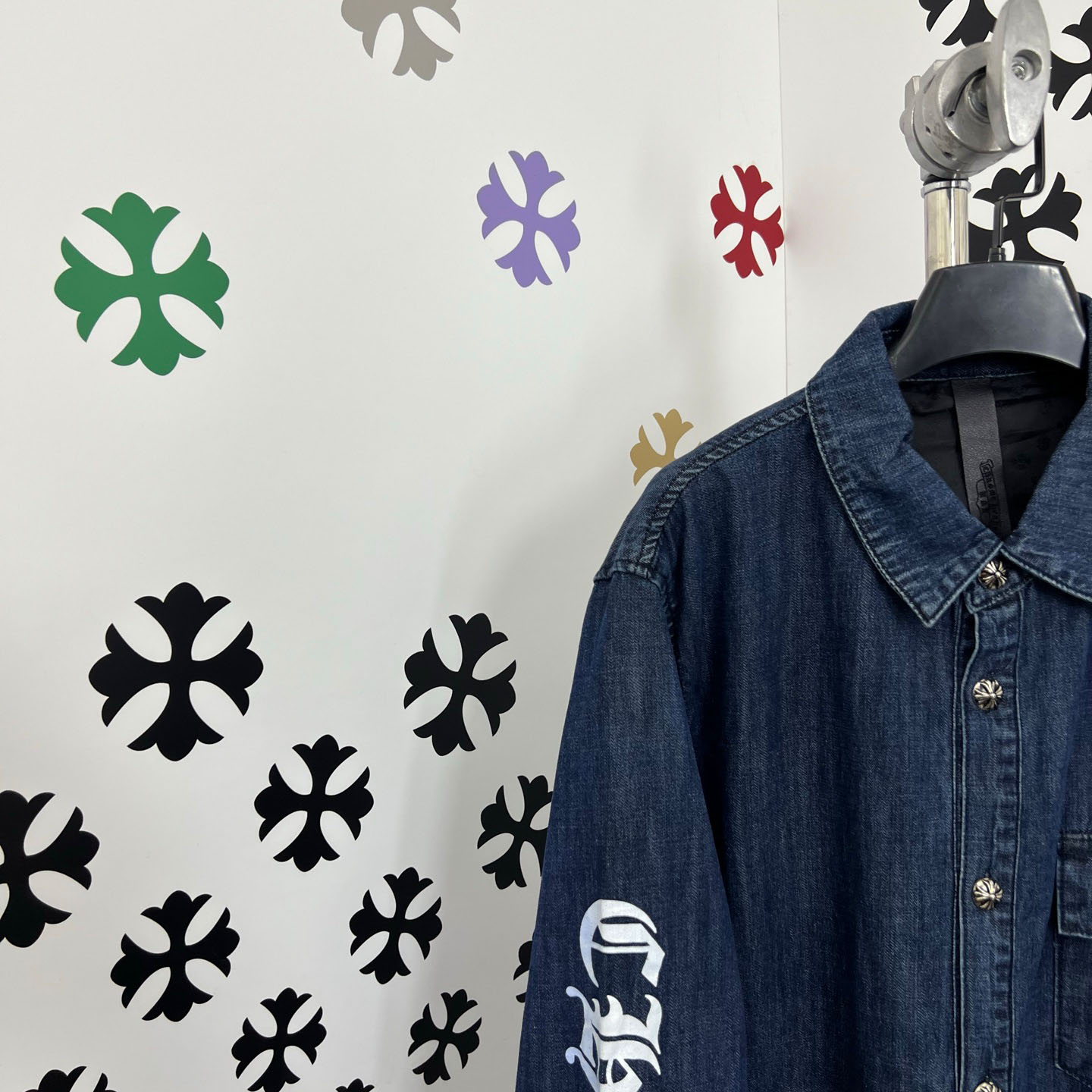 Chrome Hearts Turbo Diesel Workn Padded Shirt Jacket - FashionPlug