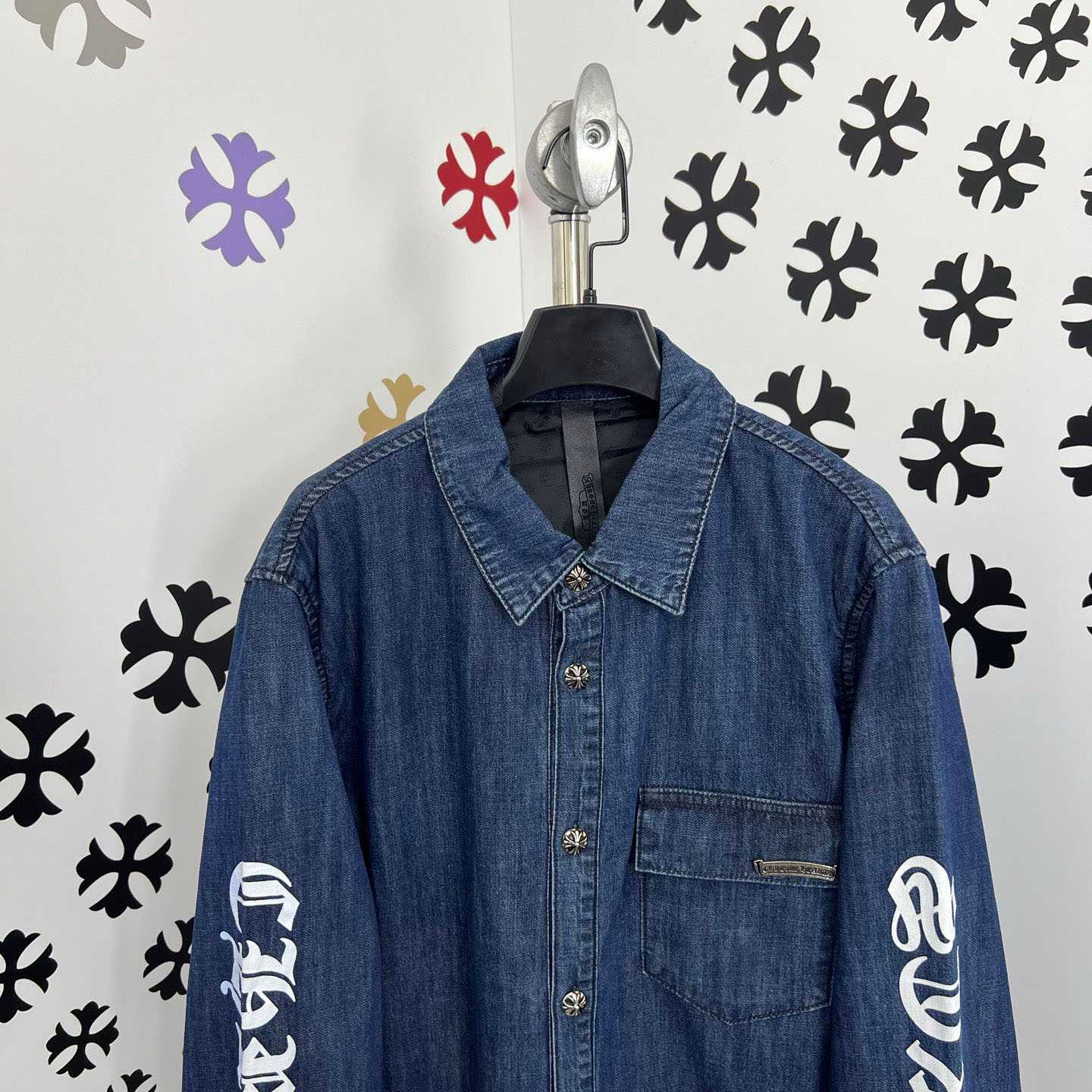 Chrome Hearts Turbo Diesel Workn Padded Shirt Jacket - FashionPlug