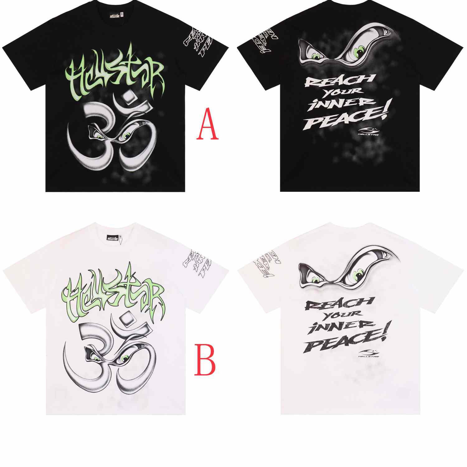 Hellstar  Reach Your Inner Peace Om T-Shirt - FashionPlug