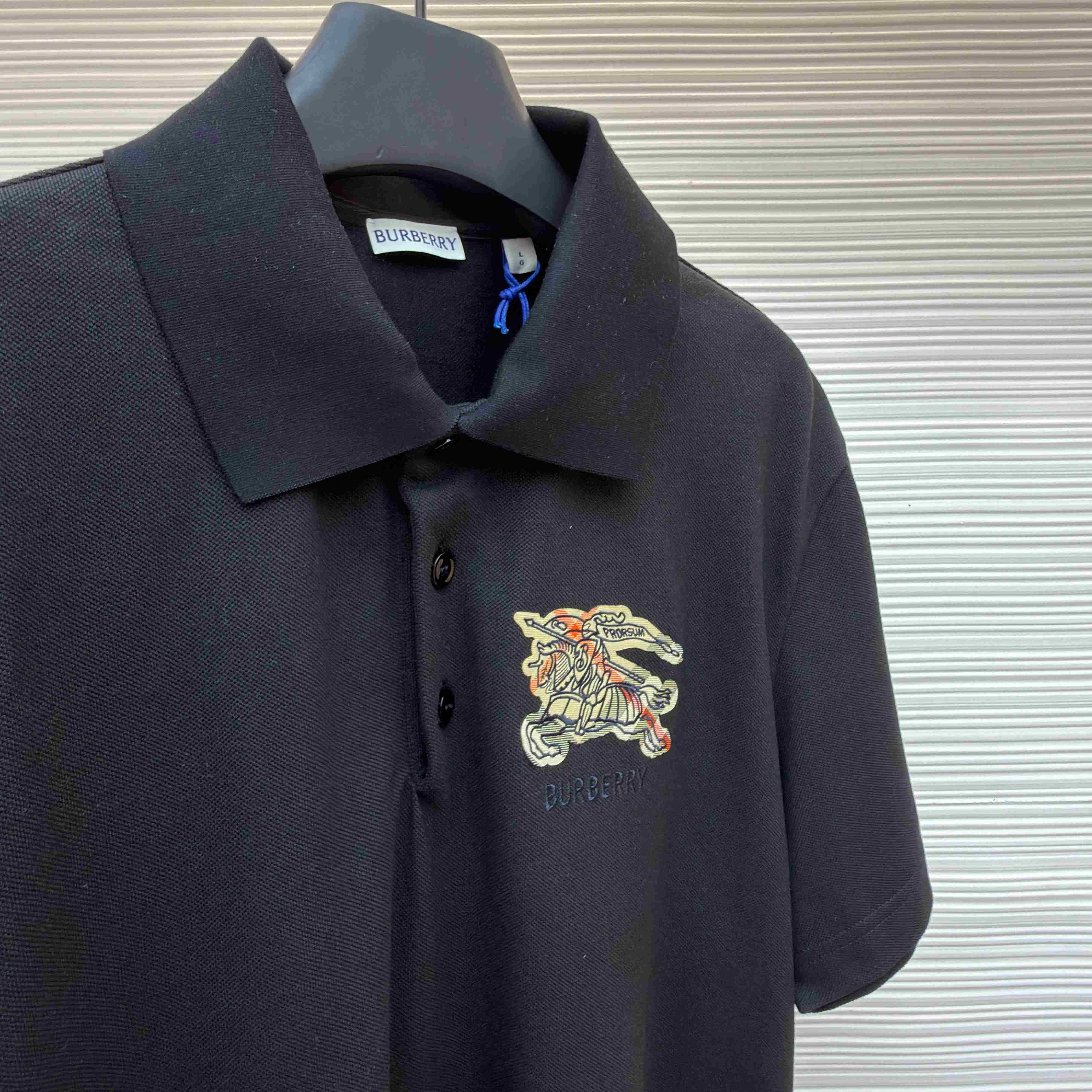 Burberry EKD Sketch Cotton Polo Shirt - FashionPlug