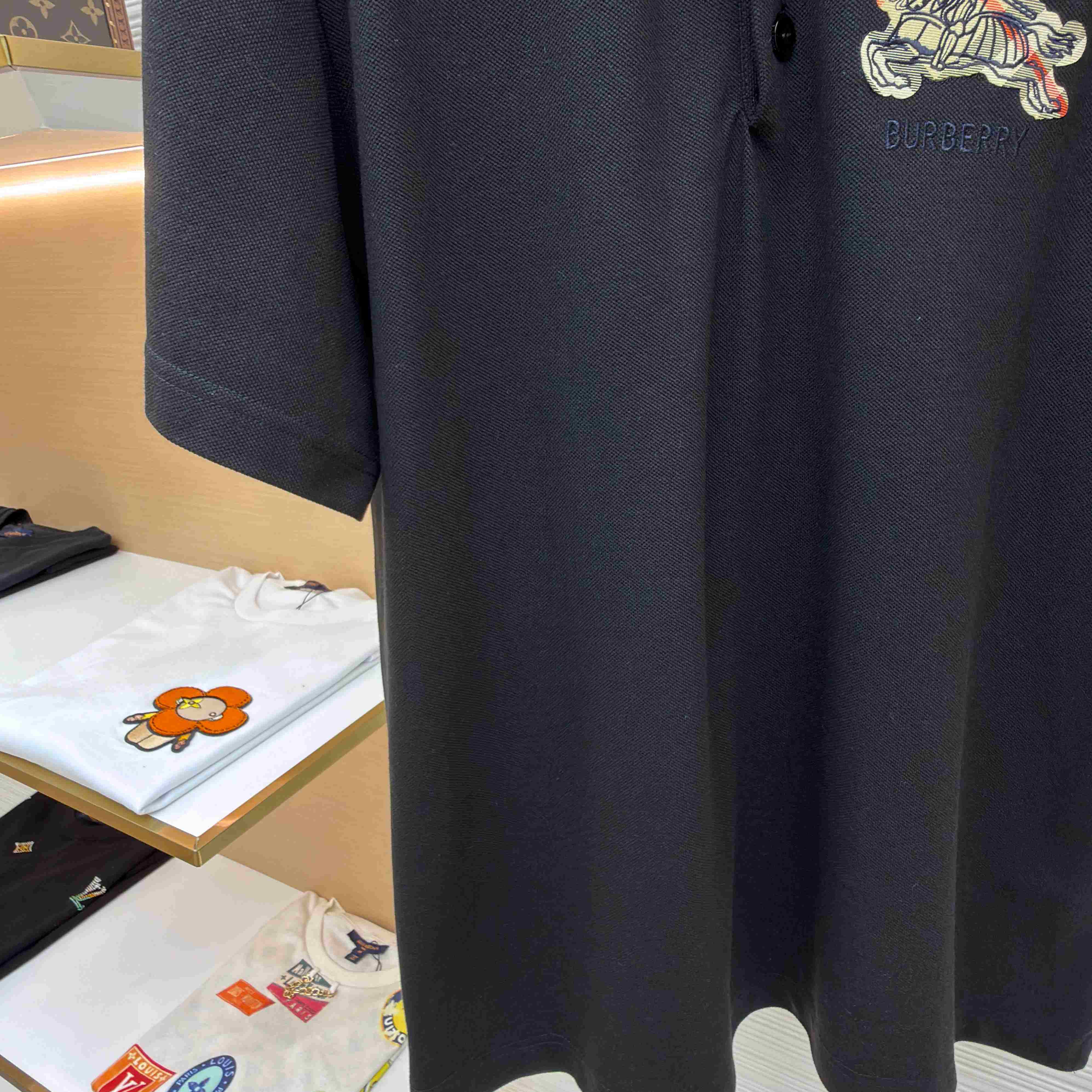 Burberry EKD Sketch Cotton Polo Shirt - FashionPlug