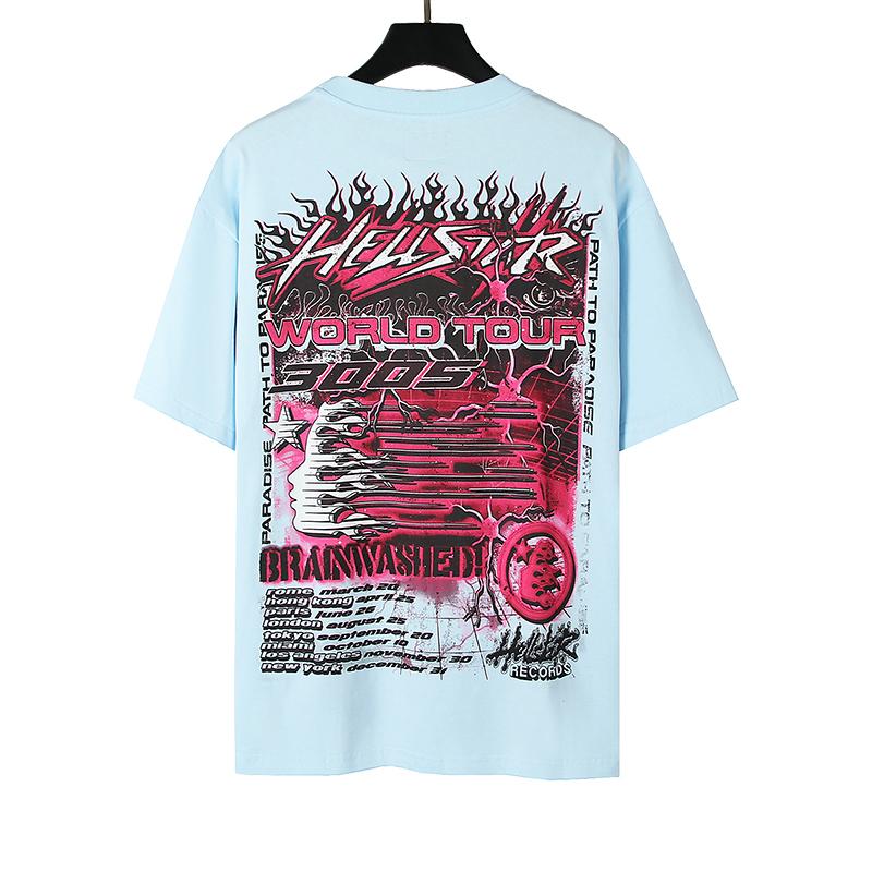 Hellstar Neuron T-Shirt 'Light Blue' - FashionPlug