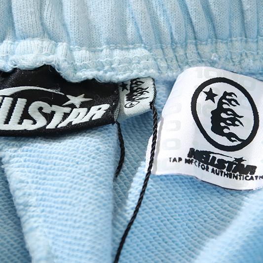 Hellstar Path to Paradise Shorts 'Light Blue' - FashionPlug