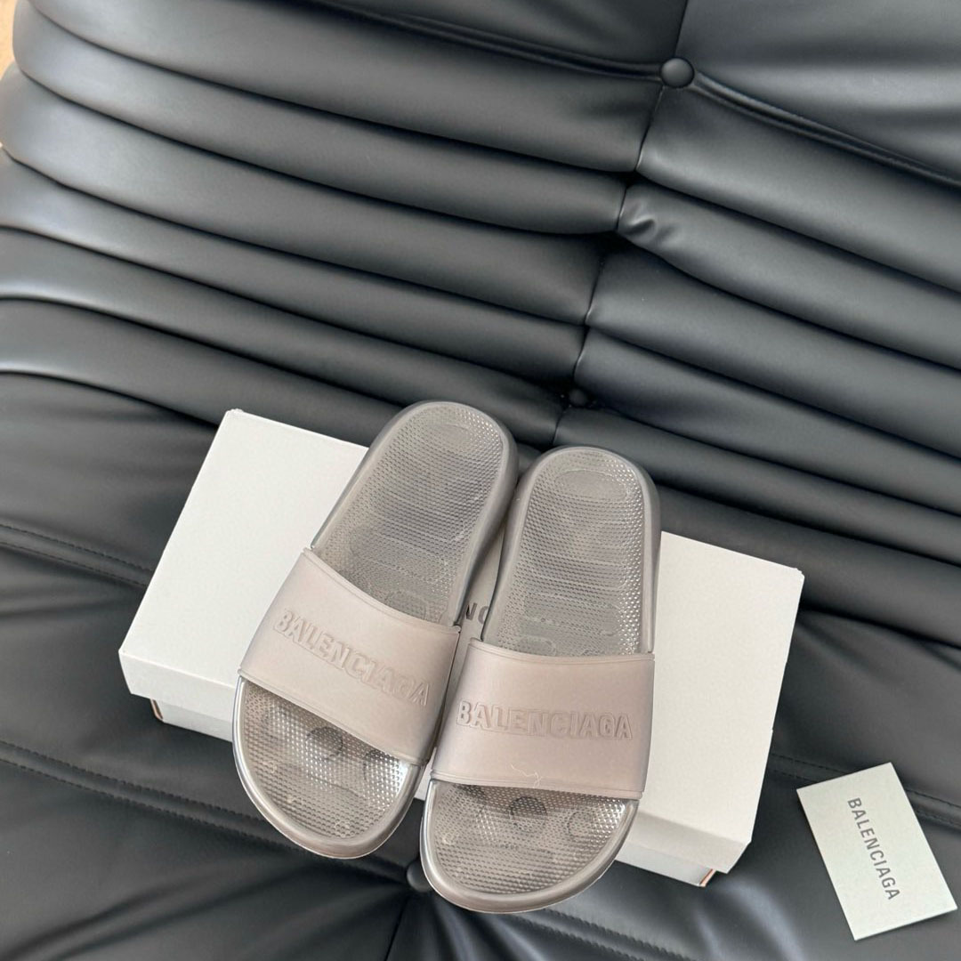 Balenciaga Pool Transparent Slide Sandal - FashionPlug