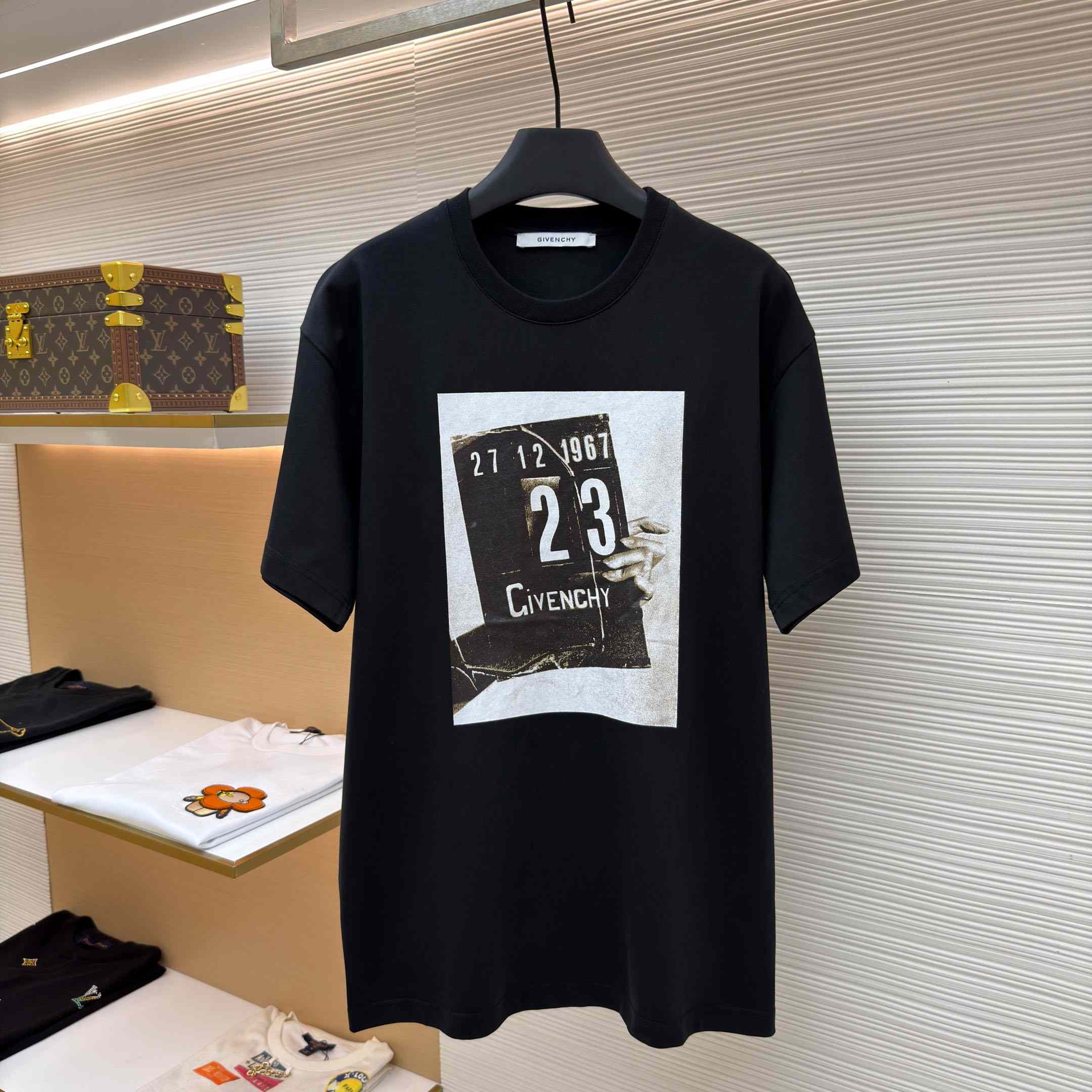 Givenchy T-shirt In Cotton With Clapperboard Print - FashionPlug