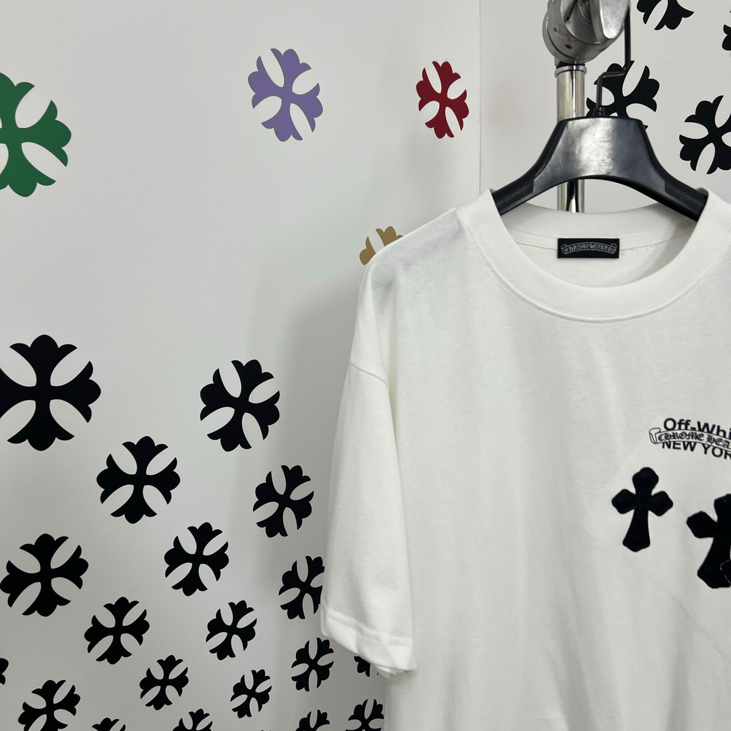 Chrome Hearts X Off-White  New York Tee  'White' - FashionPlug