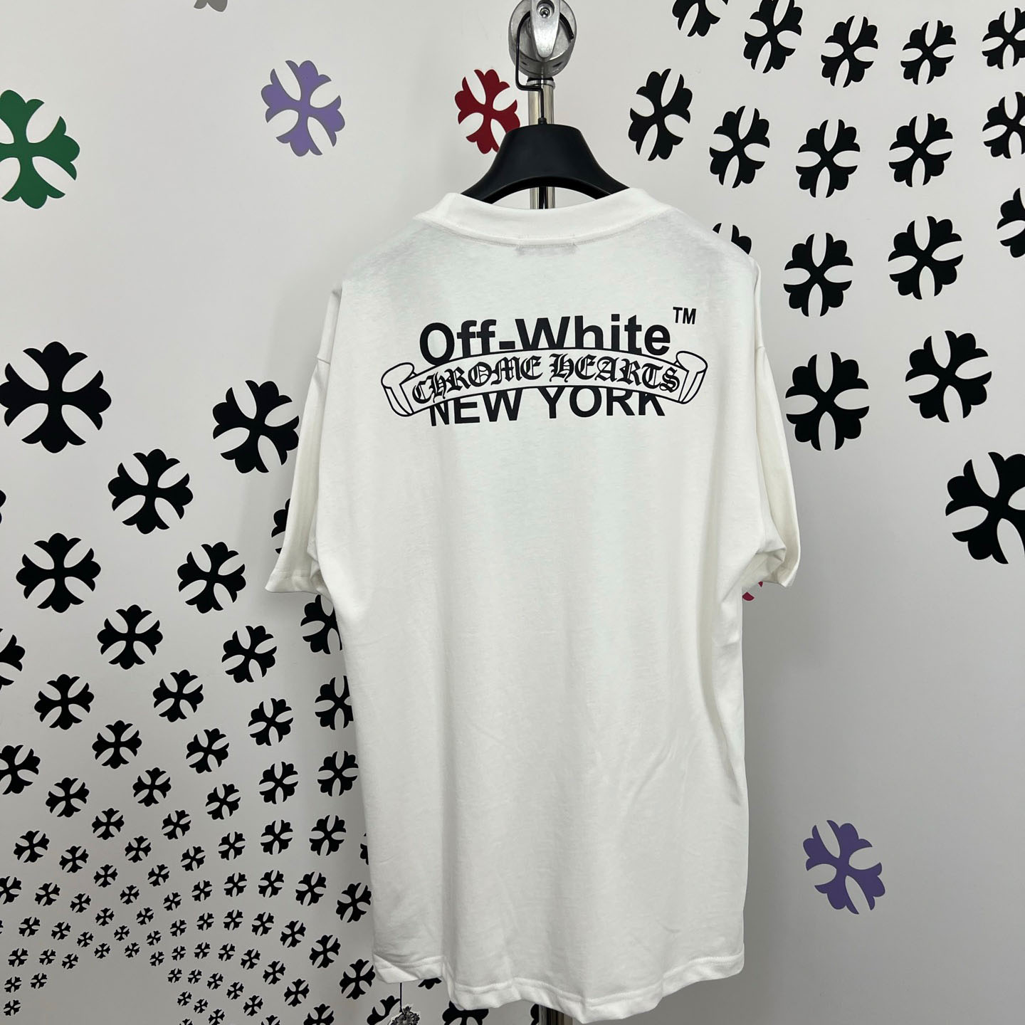 Chrome Hearts X Off-White  New York Tee  'White' - FashionPlug
