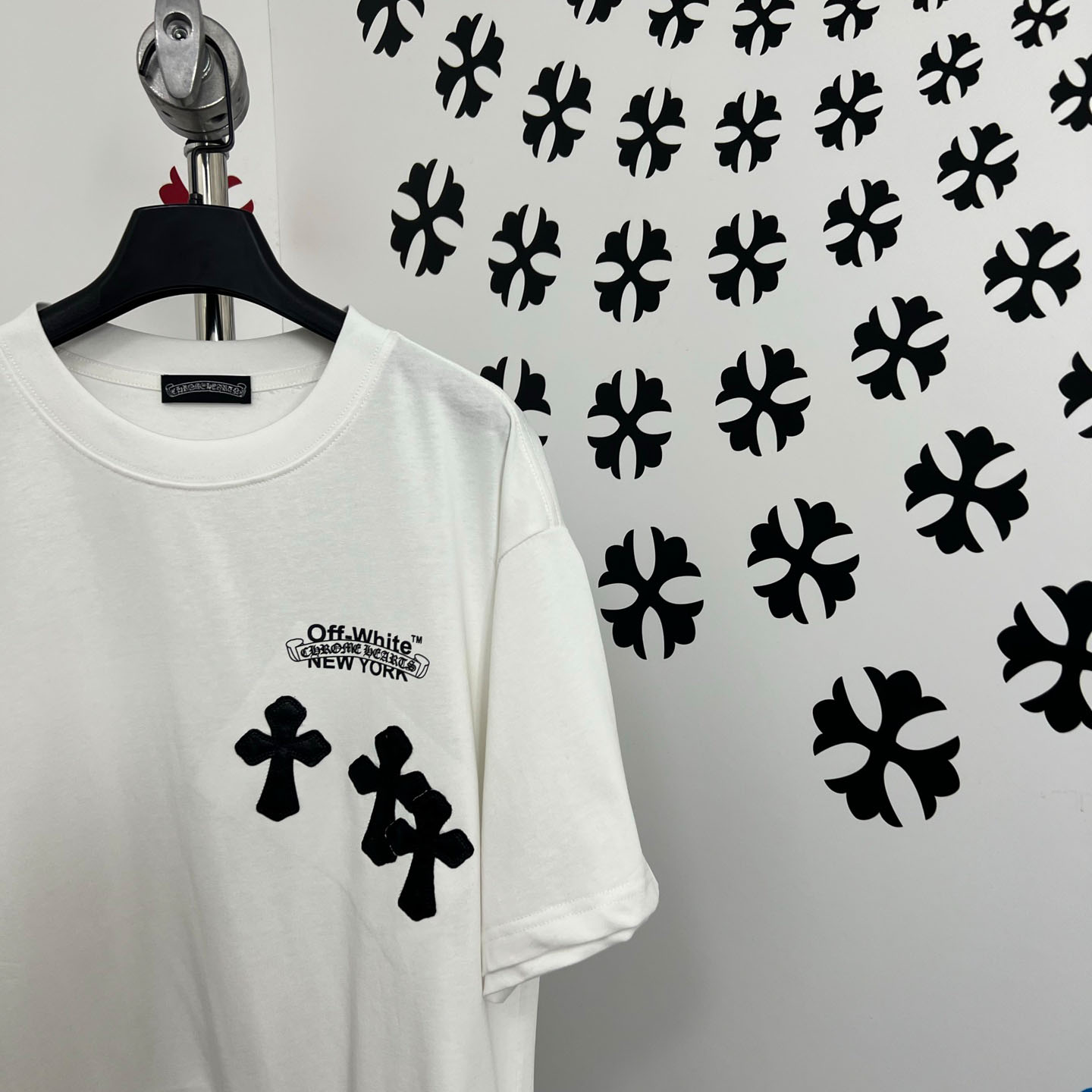 Chrome Hearts X Off-White  New York Tee  'White' - FashionPlug