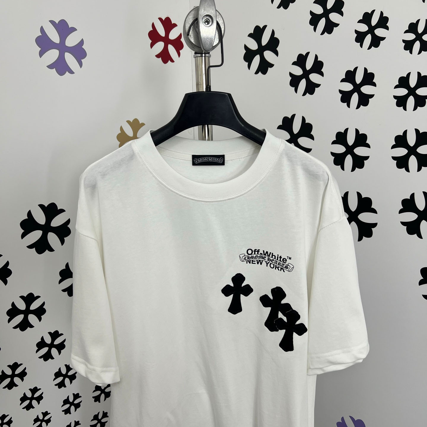 Chrome Hearts X Off-White  New York Tee  'White' - FashionPlug