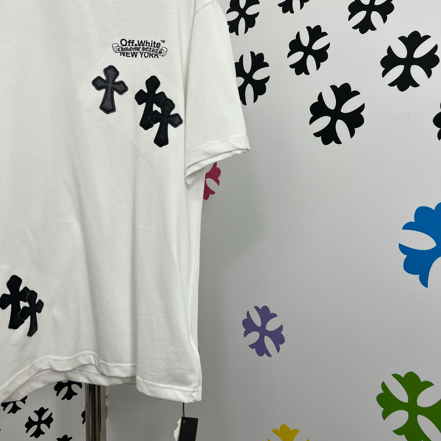 Chrome Hearts X Off-White  New York Tee  'White' - FashionPlug