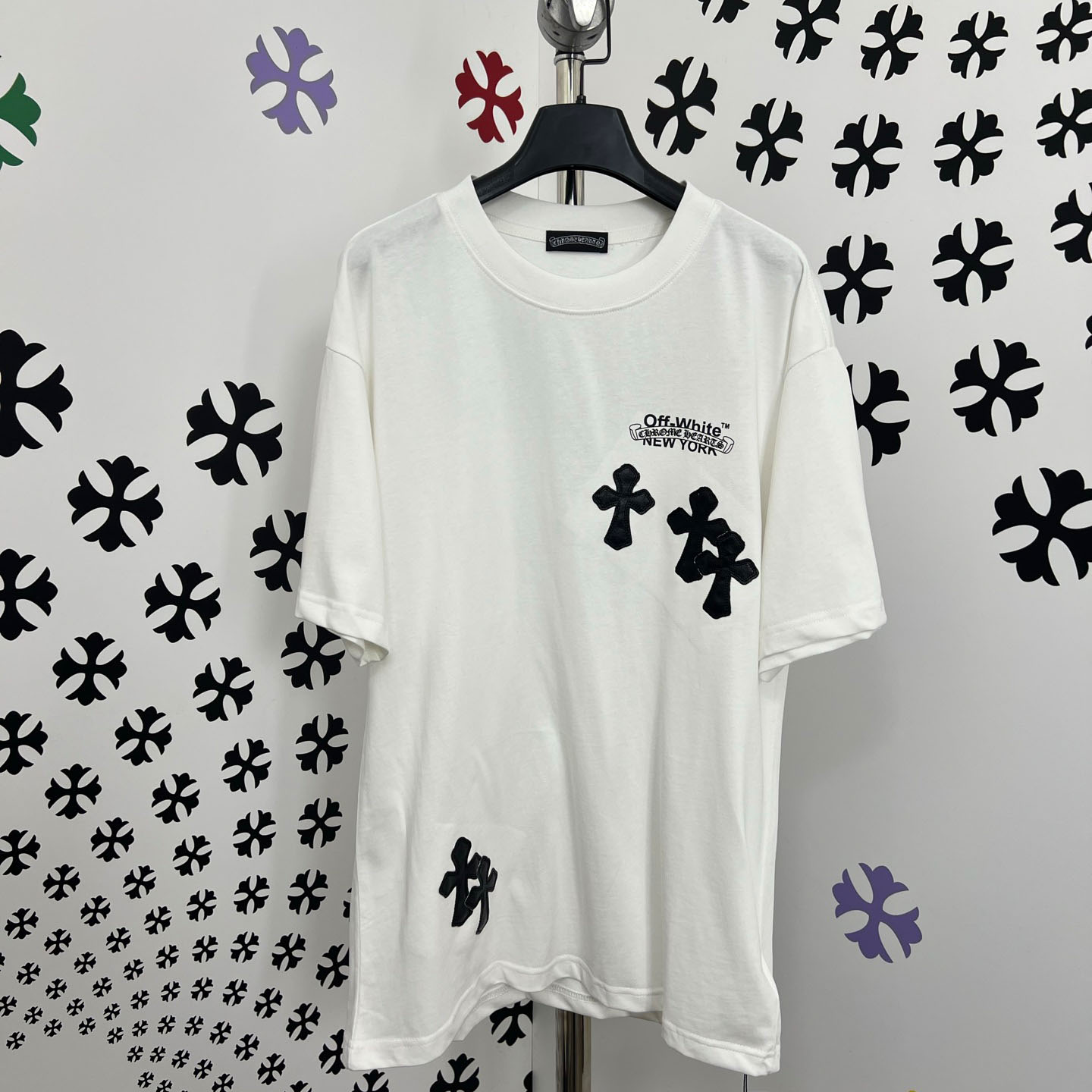 Chrome Hearts X Off-White  New York Tee  'White' - FashionPlug