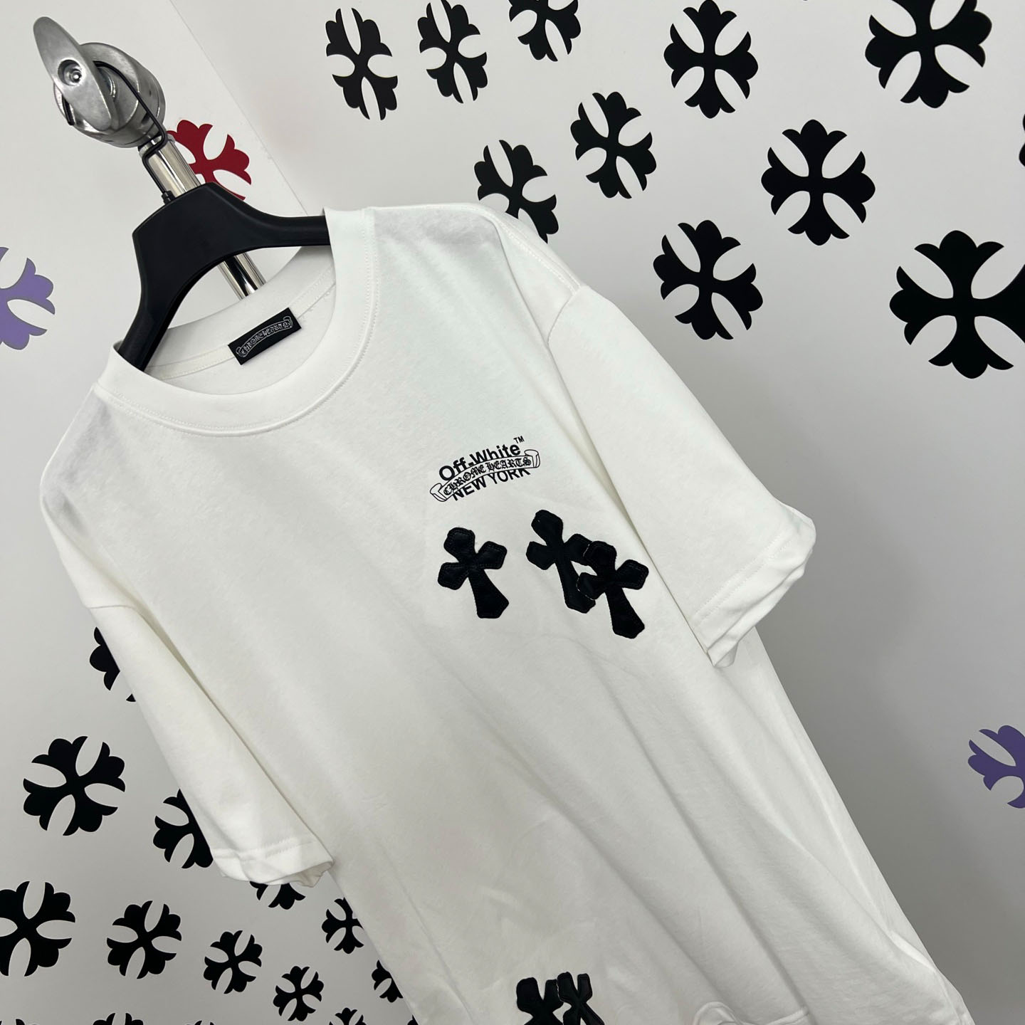 Chrome Hearts X Off-White  New York Tee  'White' - FashionPlug