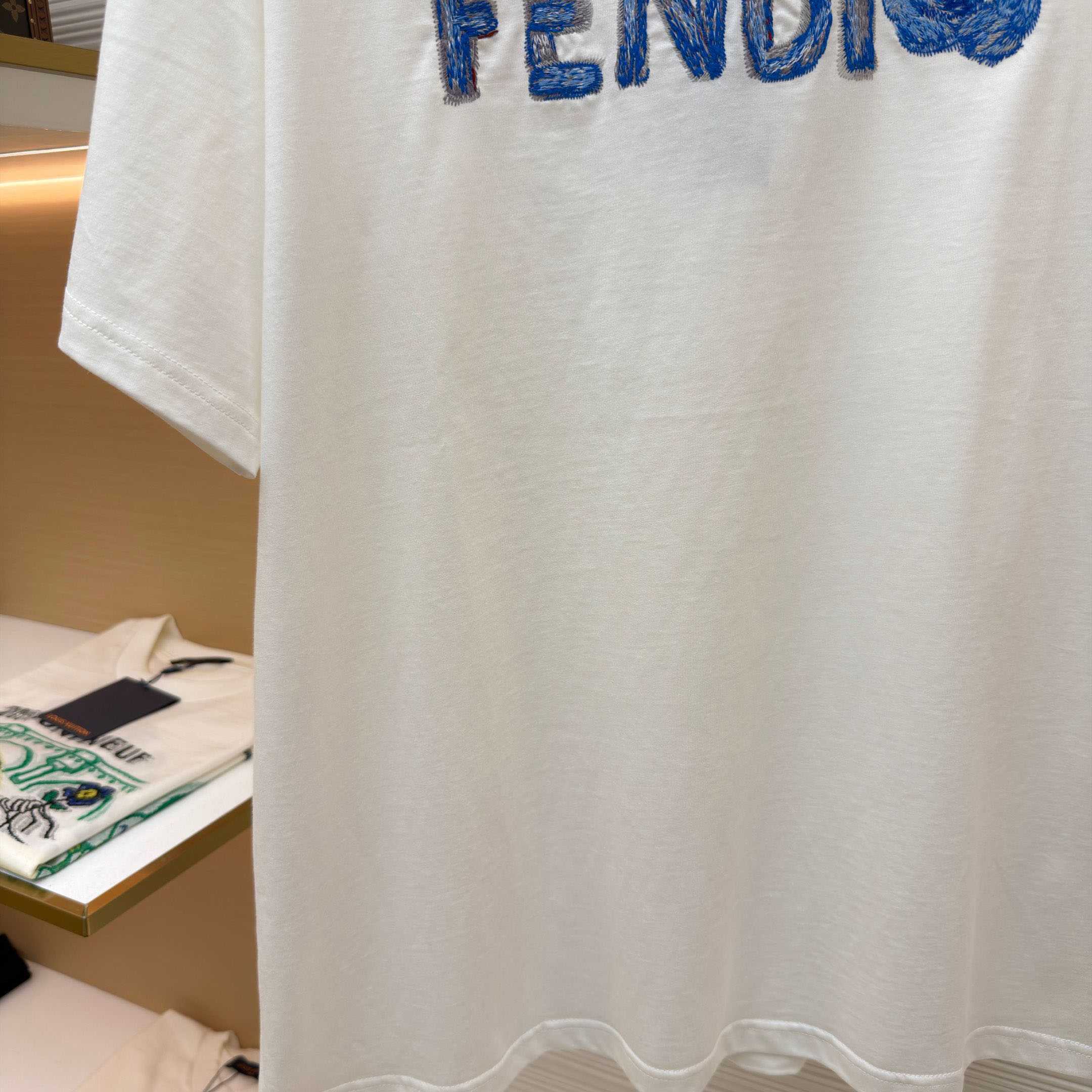 Fendi Lunar New Year White Cotton T-shirt - FashionPlug