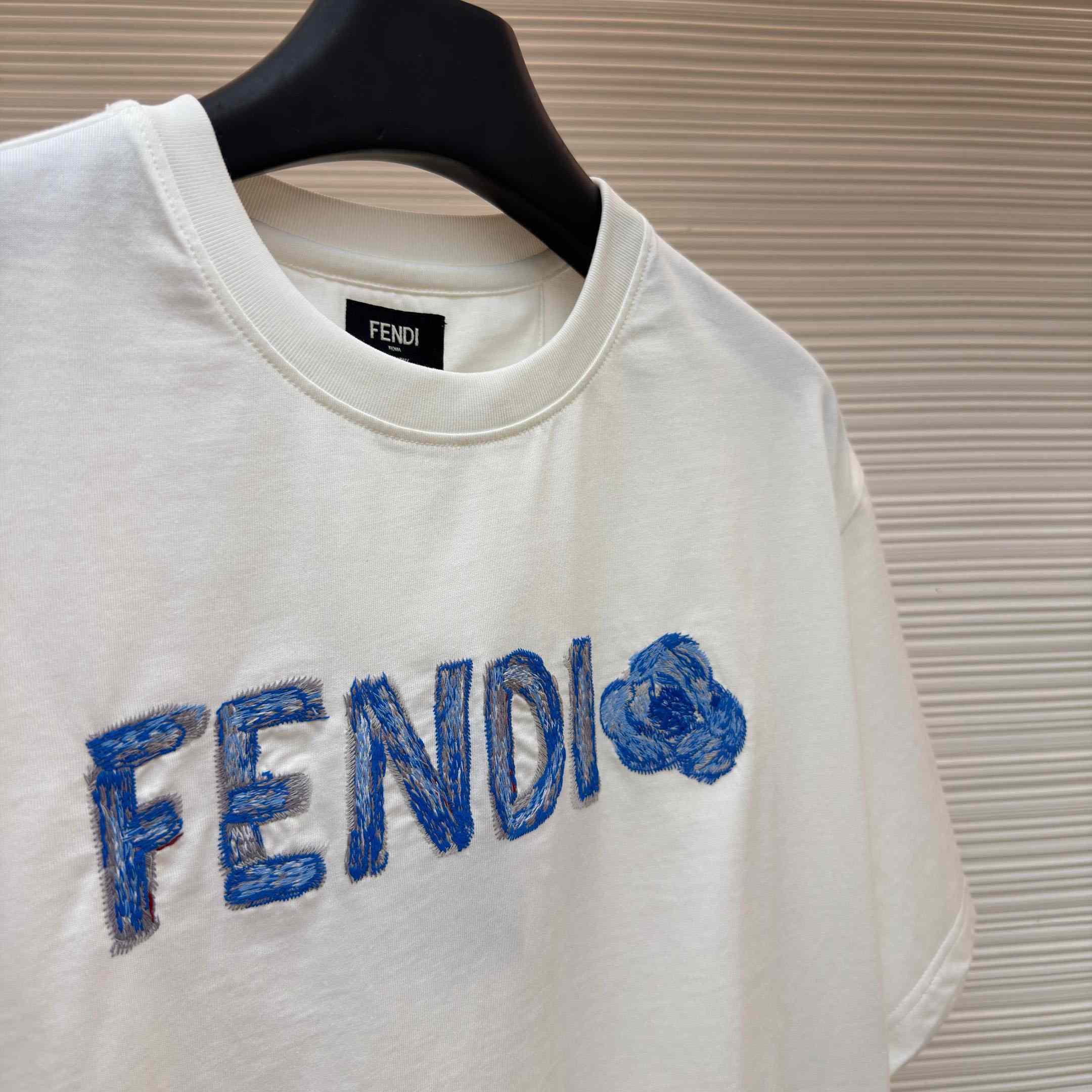 Fendi Lunar New Year White Cotton T-shirt - FashionPlug