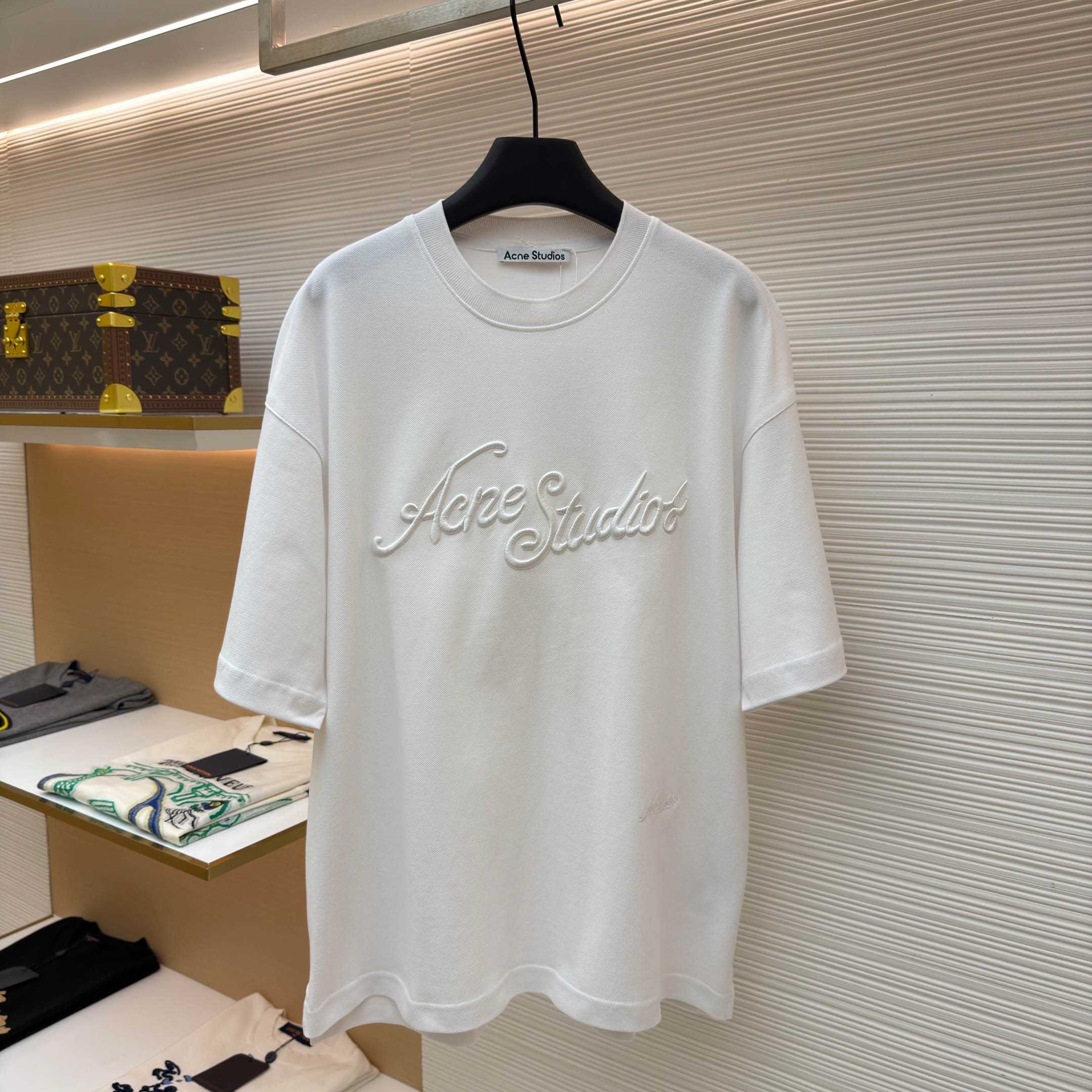 Acne Studios  Embroidered Logo T-shirt - FashionPlug