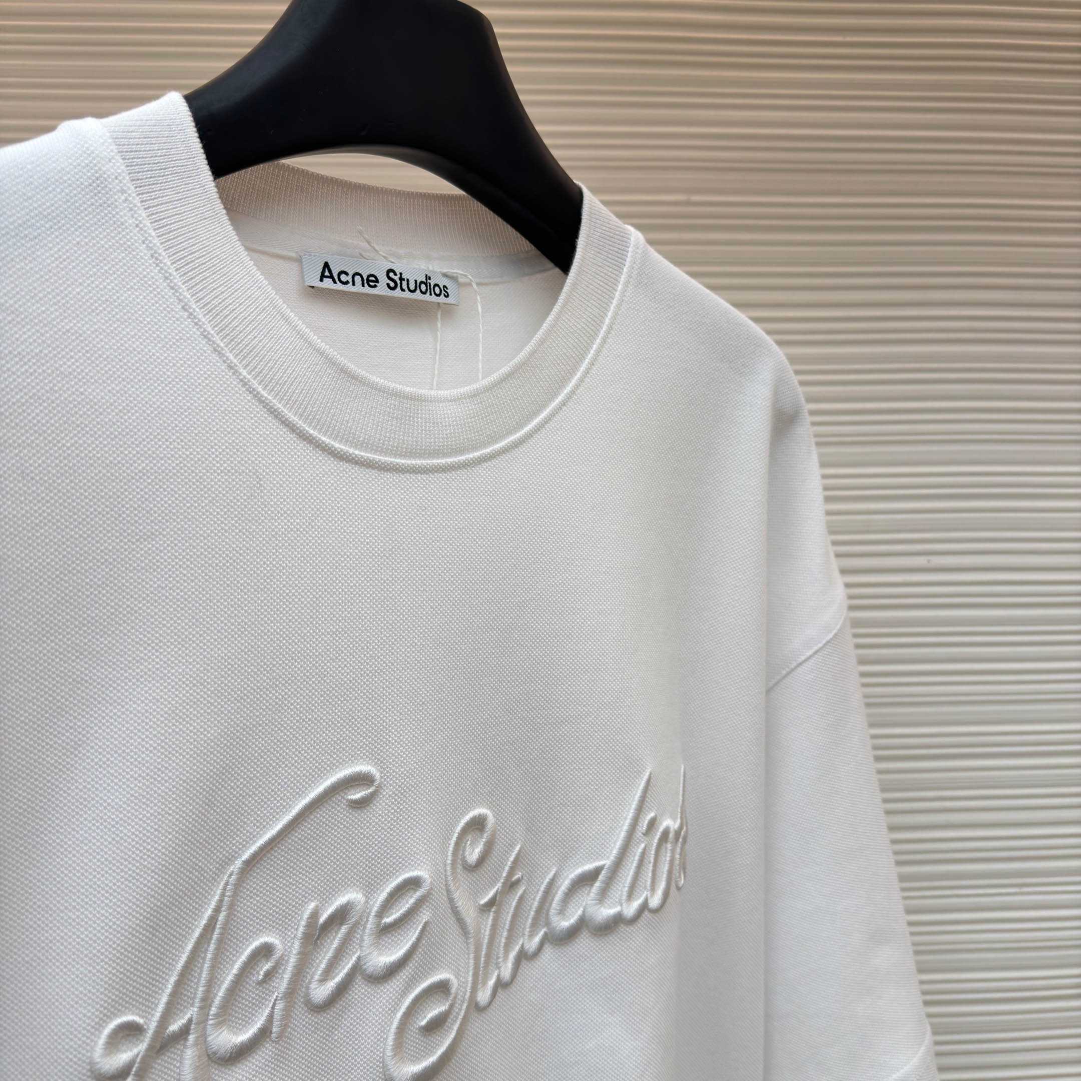 Acne Studios  Embroidered Logo T-shirt - FashionPlug