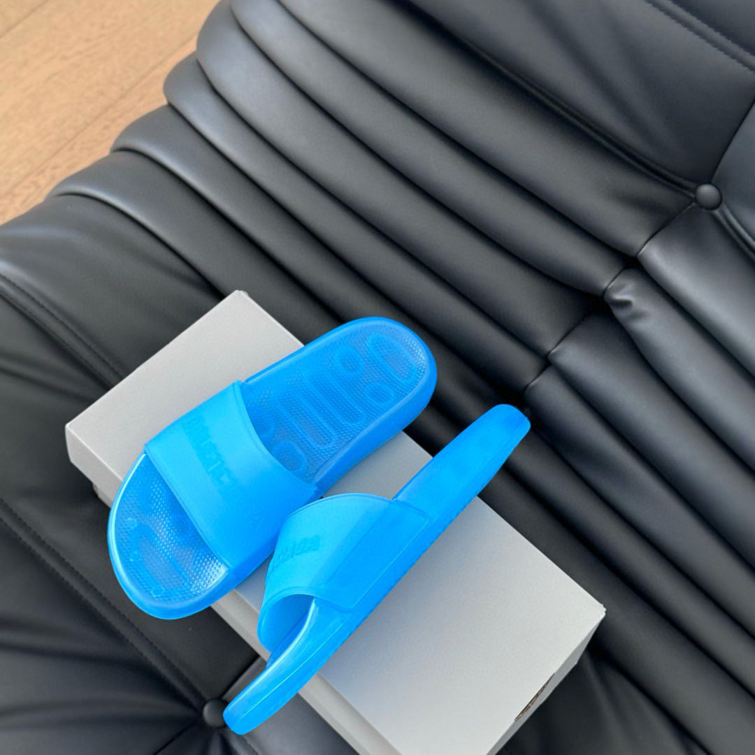 Balenciaga Pool Transparent Slide Sandal - FashionPlug