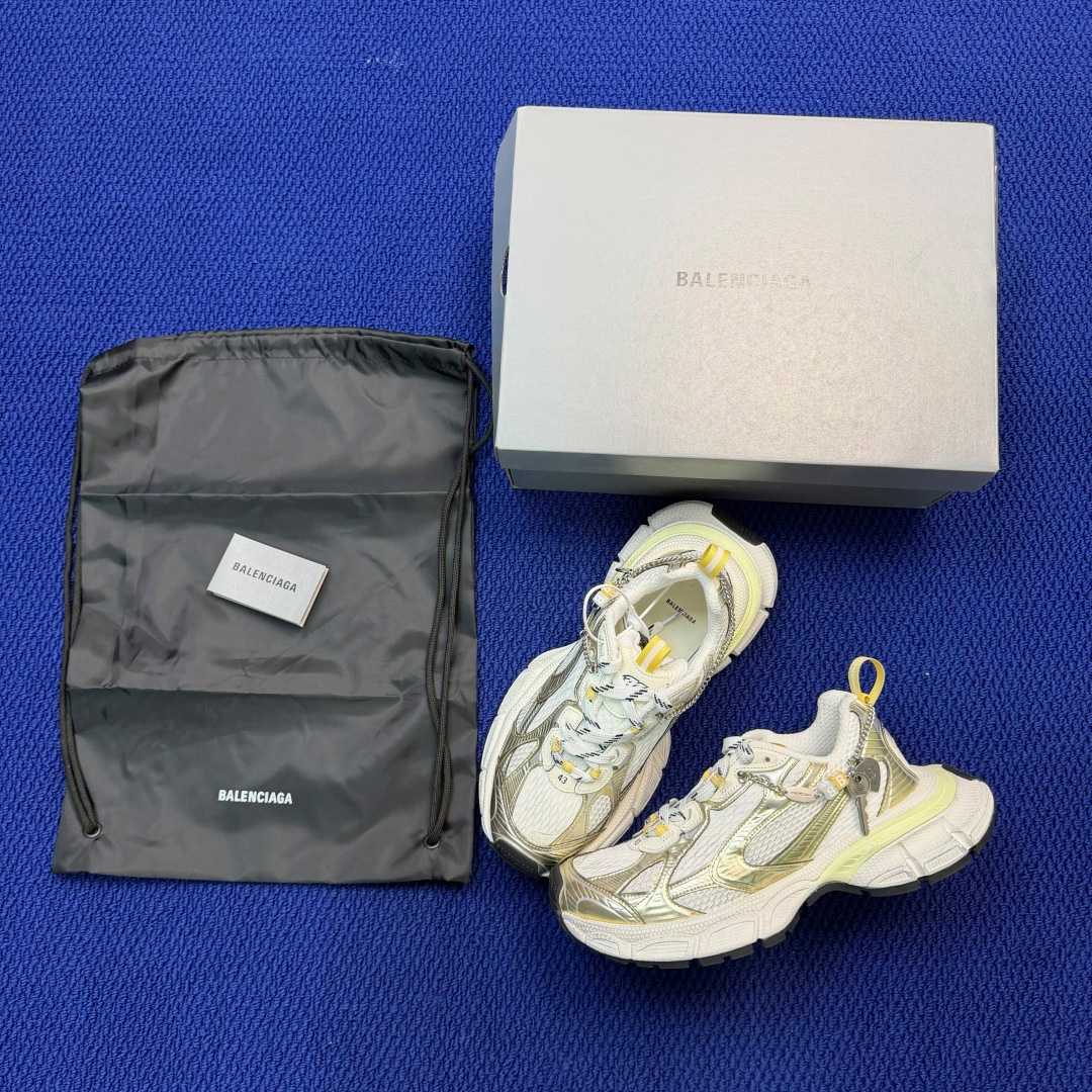 Balenciaga 3xl Sneaker With Charms In White/Yellow/Silver/Black - FashionPlug