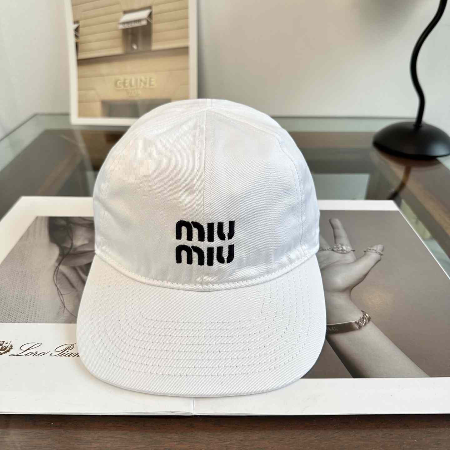 Miu Miu Denim Baseball Cap - FashionPlug