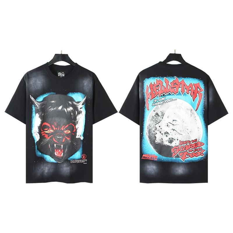 Hellstar Full Moon T-Shirt 'Black' - FashionPlug