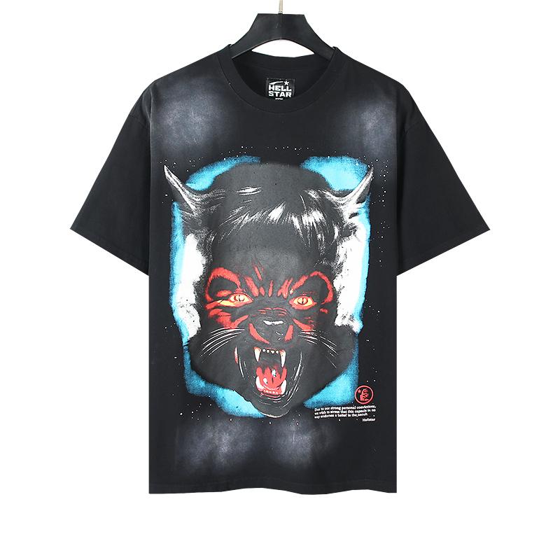 Hellstar Full Moon T-Shirt 'Black' - FashionPlug