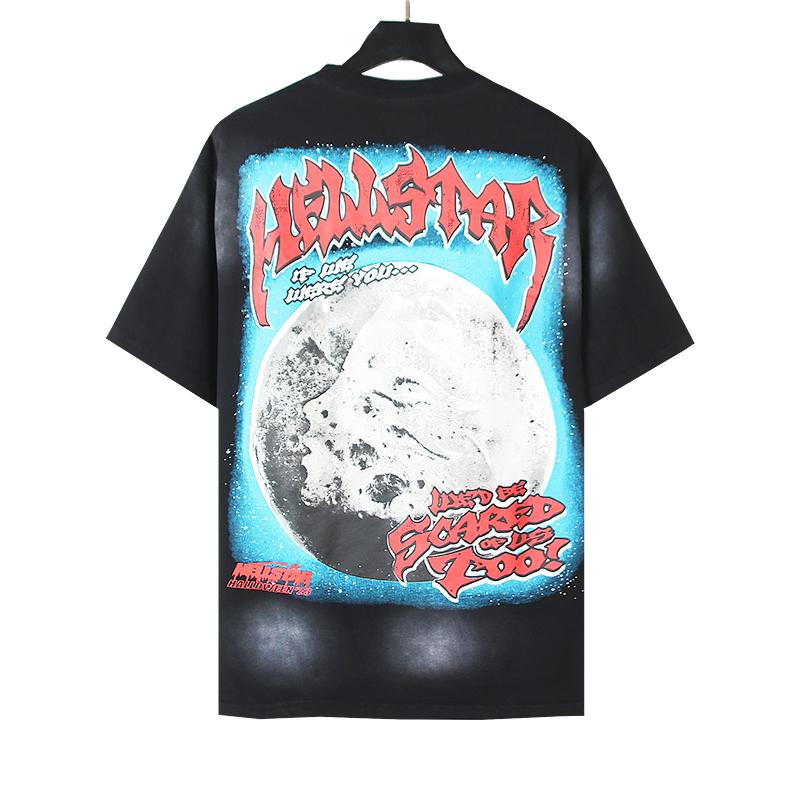 Hellstar Full Moon T-Shirt 'Black' - FashionPlug