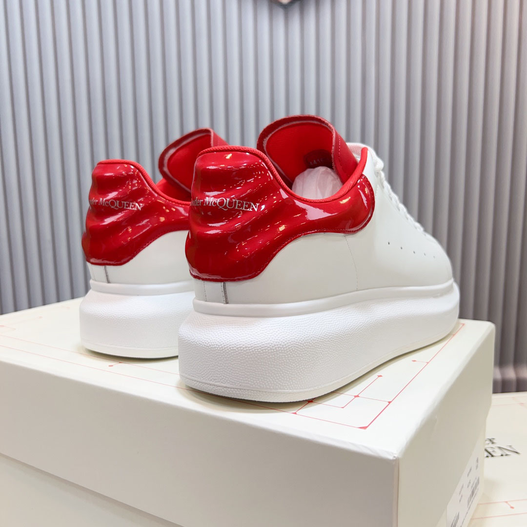 Alexander McQueen Oversized Sneaker 'White Lust Red' - FashionPlug