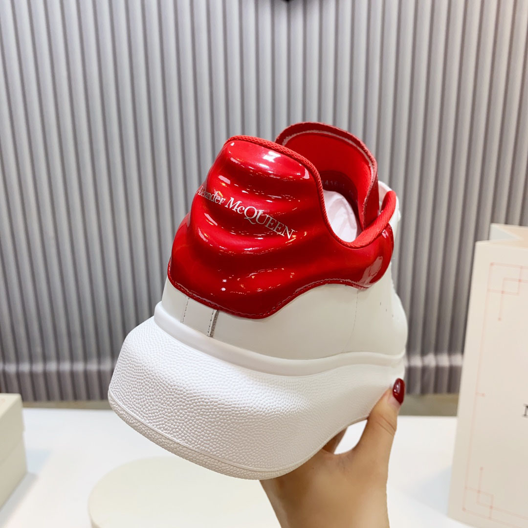 Alexander McQueen Oversized Sneaker 'White Lust Red' - FashionPlug