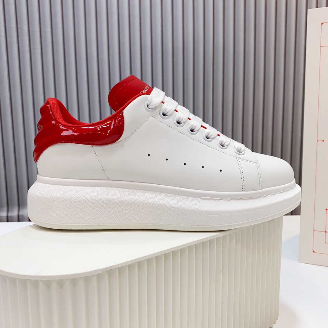 Alexander McQueen Oversized Sneaker 'White Lust Red' - FashionPlug
