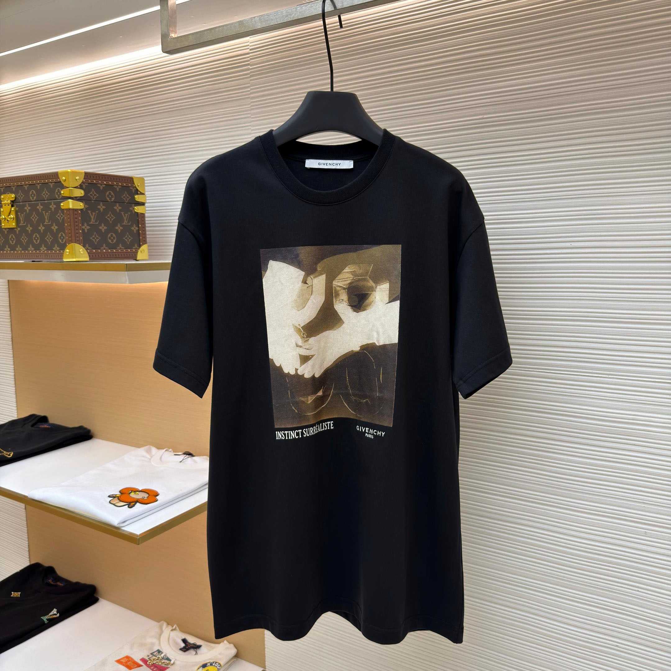 Givenchy T-shirt In Cotton With Surrealism Print - FashionPlug
