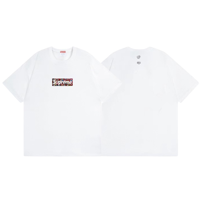 Supreme x Murakami COVID-19 Relief Box Logo Tee 'White' - FashionPlug
