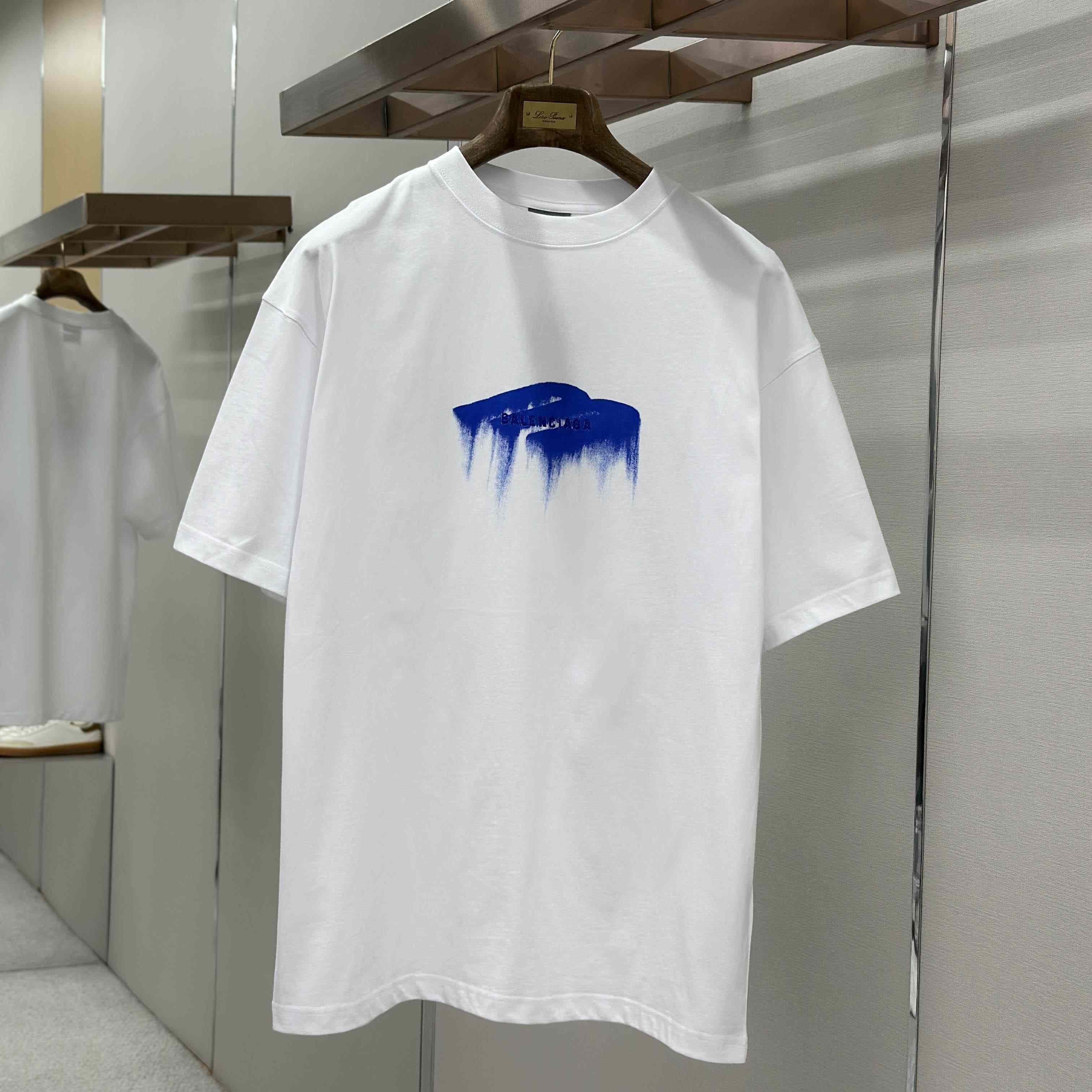Balenciaga Wet Brush Oversized T-shirt In White - FashionPlug