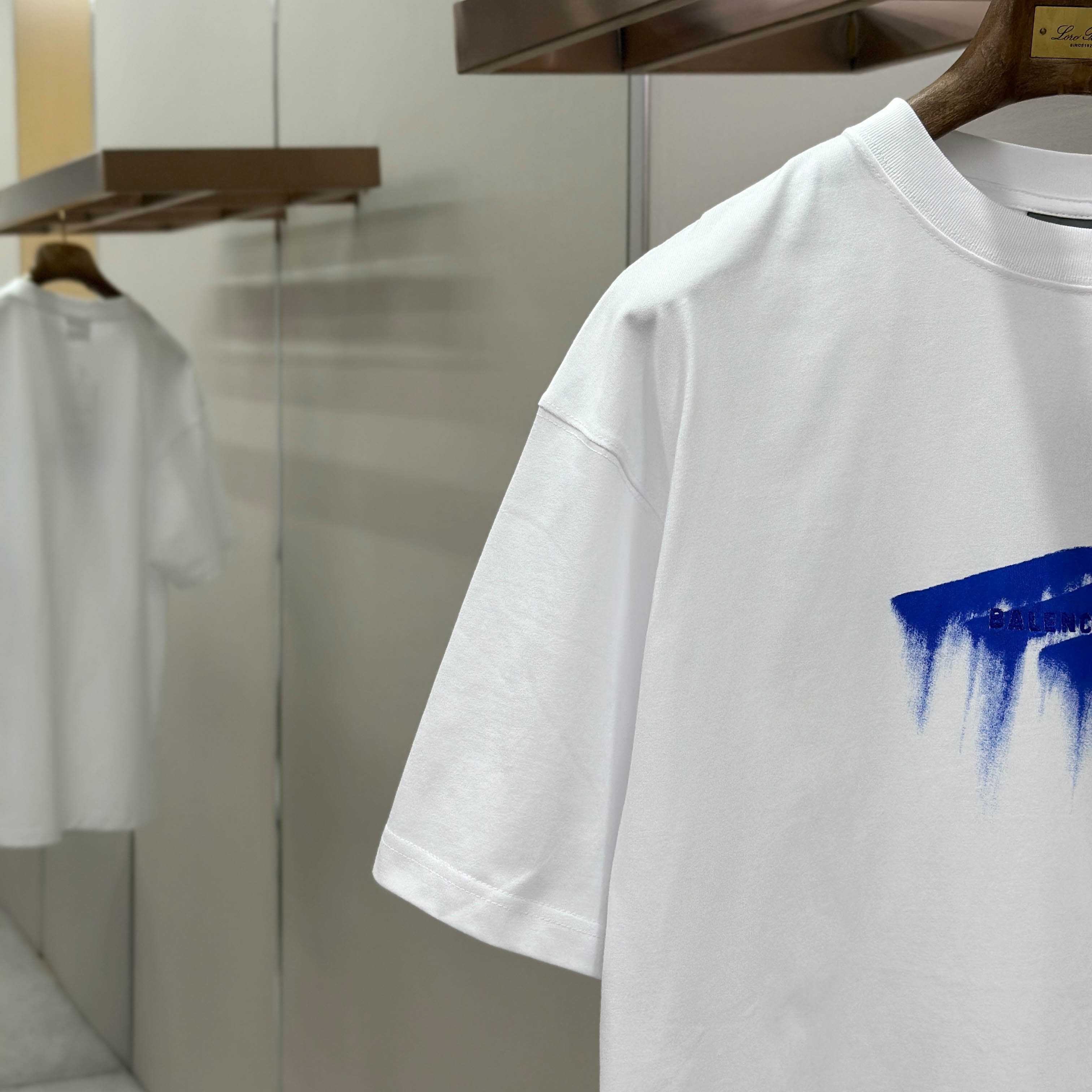 Balenciaga Wet Brush Oversized T-shirt In White - FashionPlug