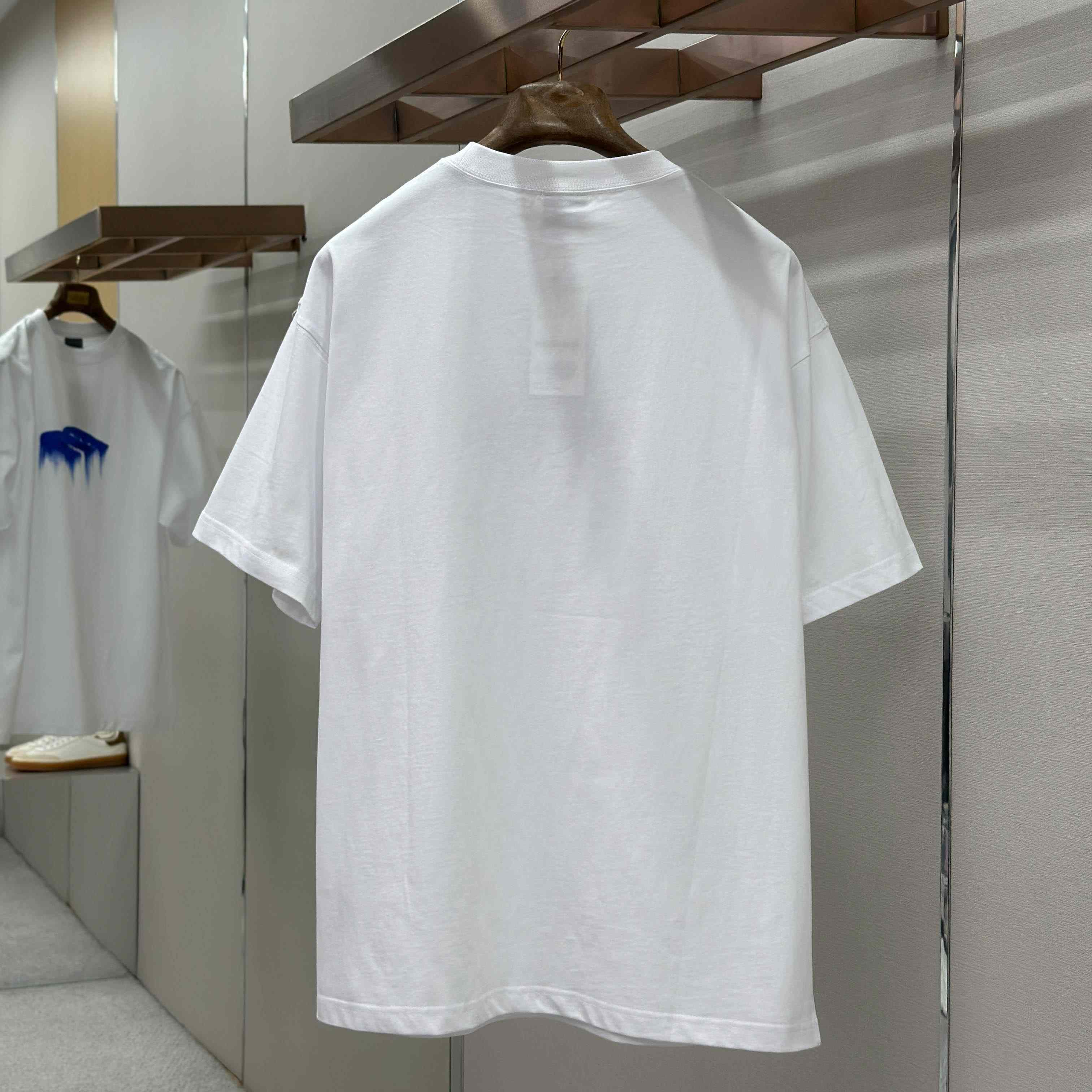Balenciaga Wet Brush Oversized T-shirt In White - FashionPlug