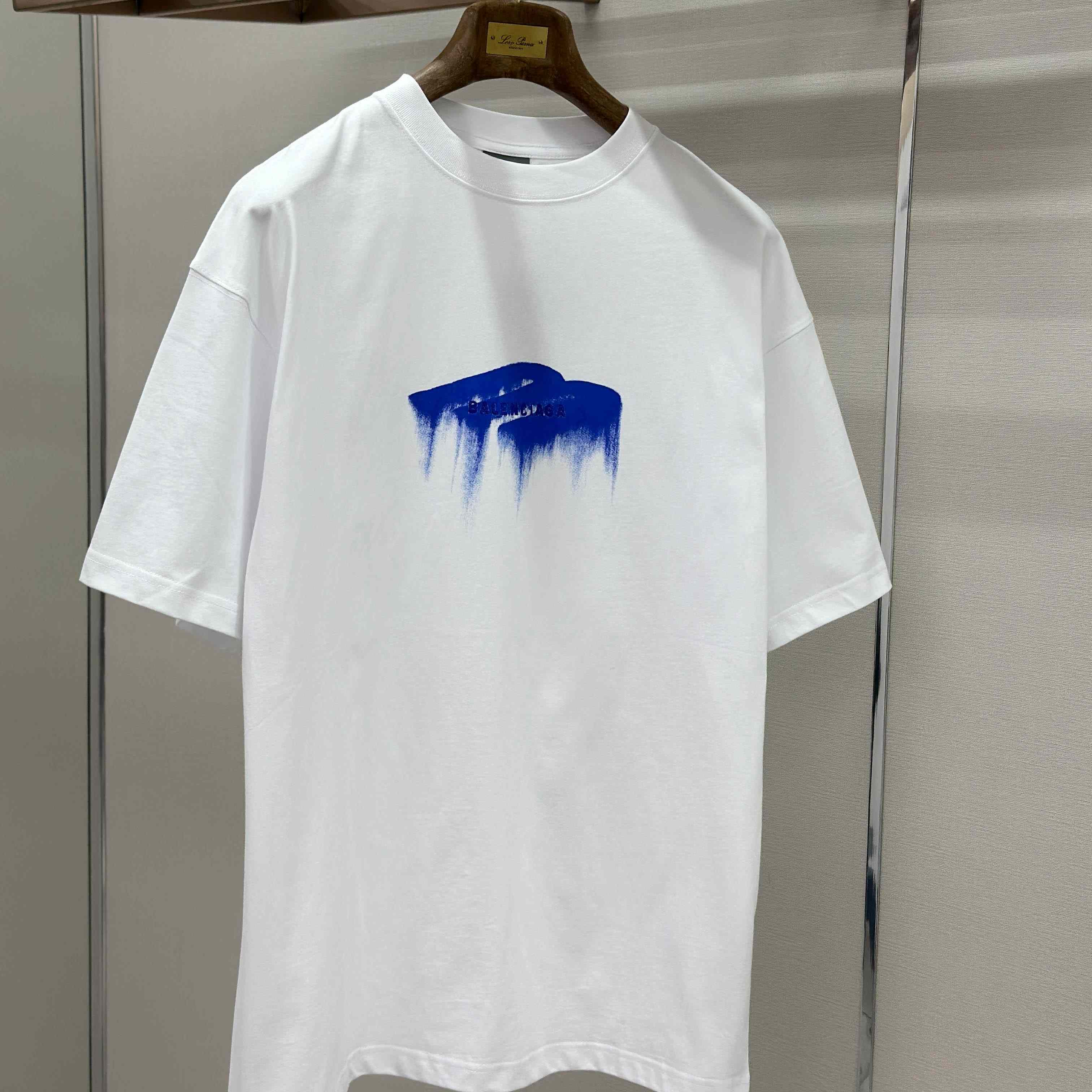 Balenciaga Wet Brush Oversized T-shirt In White - FashionPlug