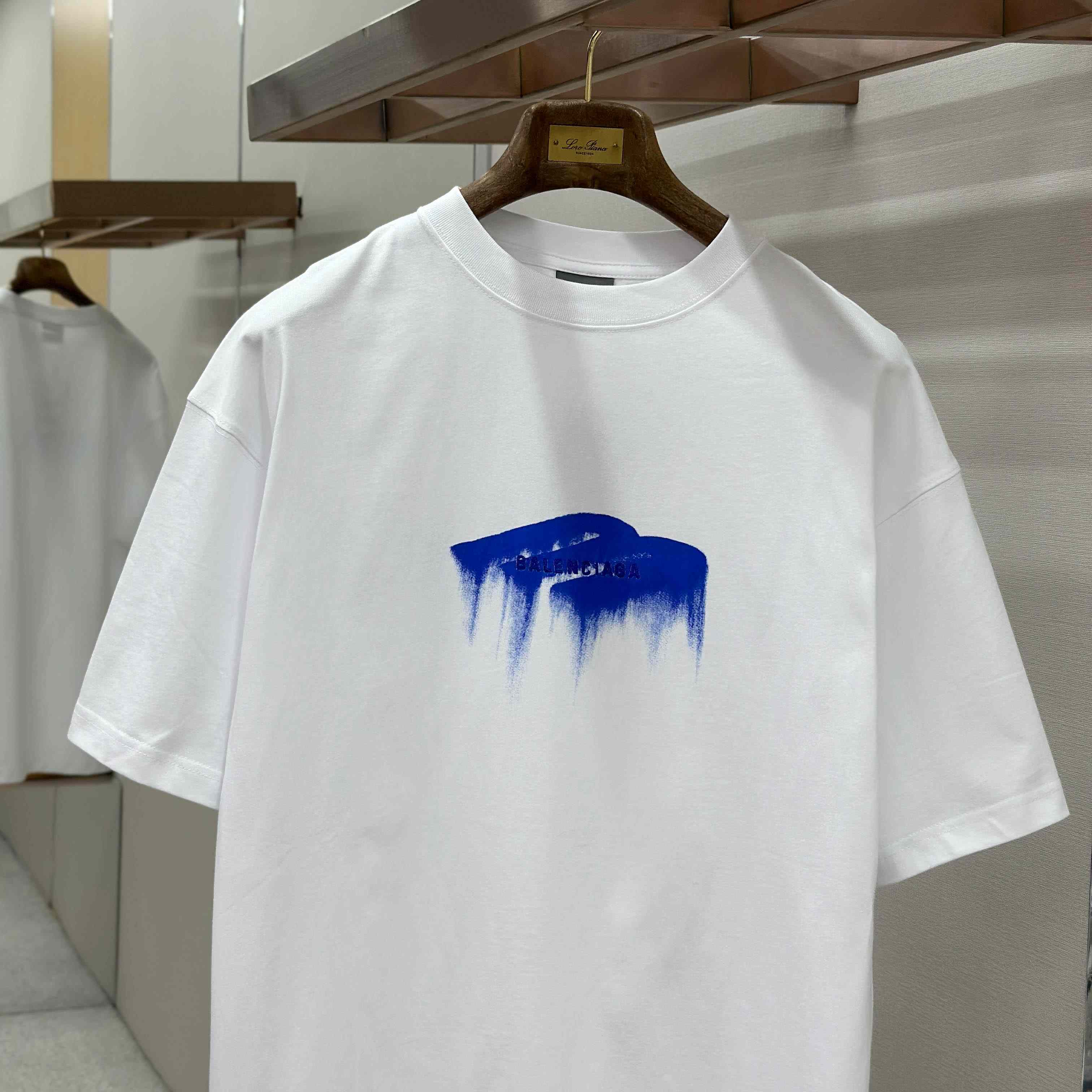 Balenciaga Wet Brush Oversized T-shirt In White - FashionPlug