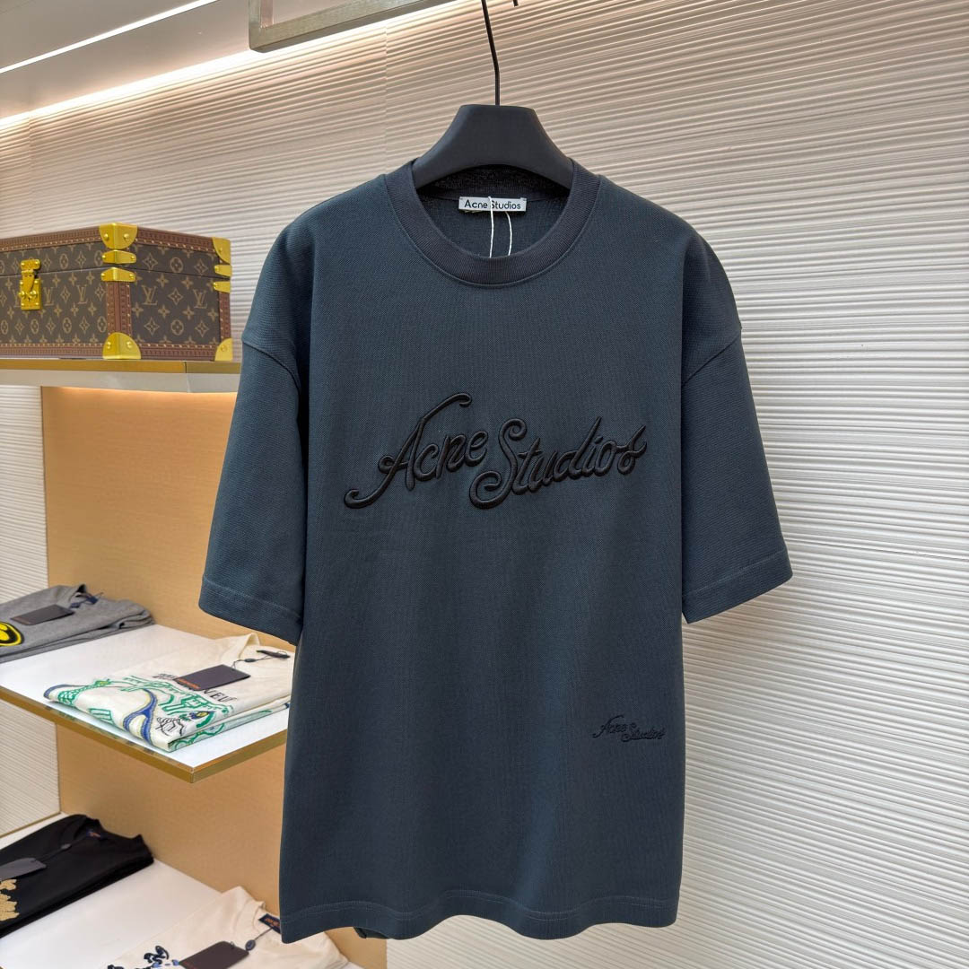 Acne Studios  Embroidered Logo T-shirt - FashionPlug
